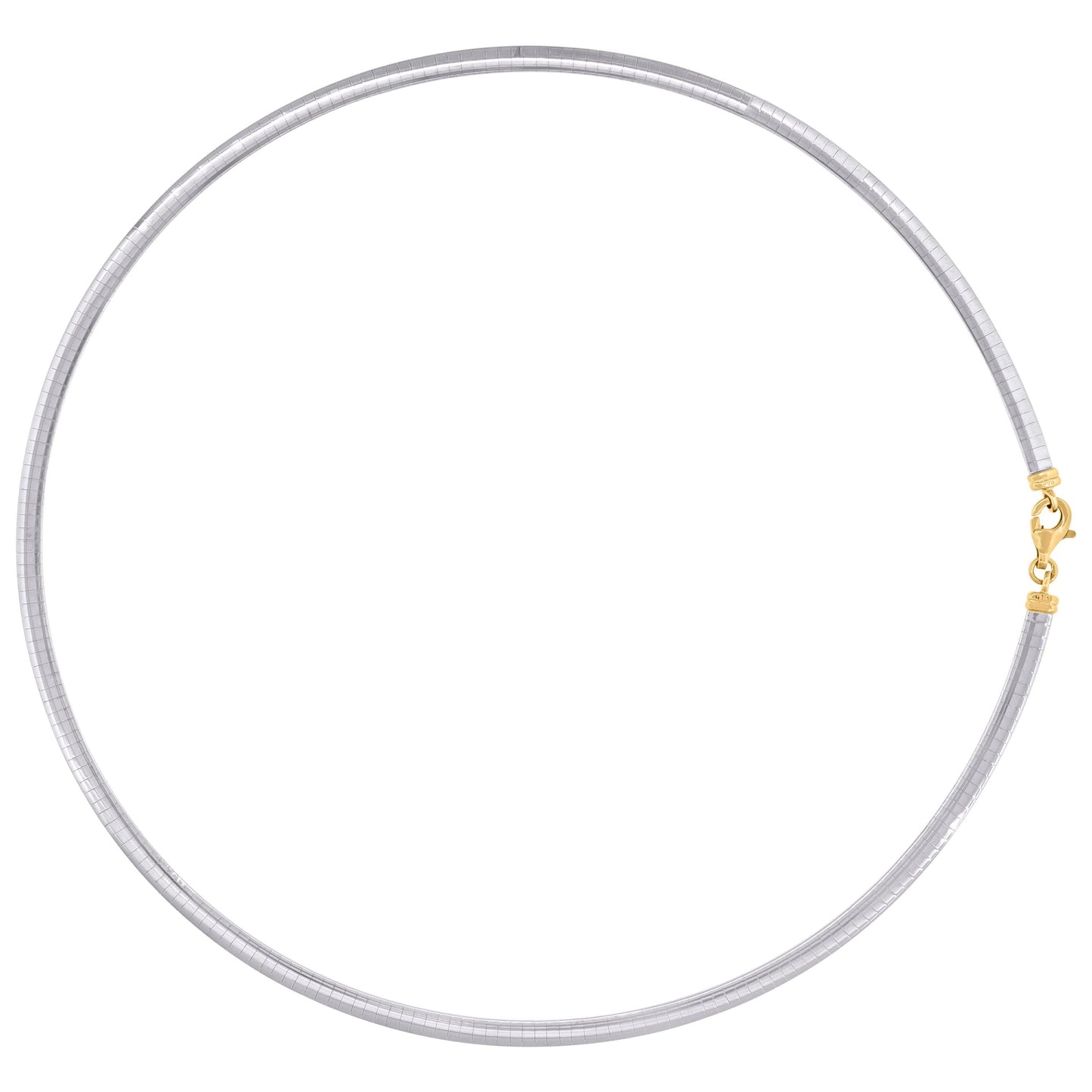 14Kt Gold 4mm-18" Omega Necklace
