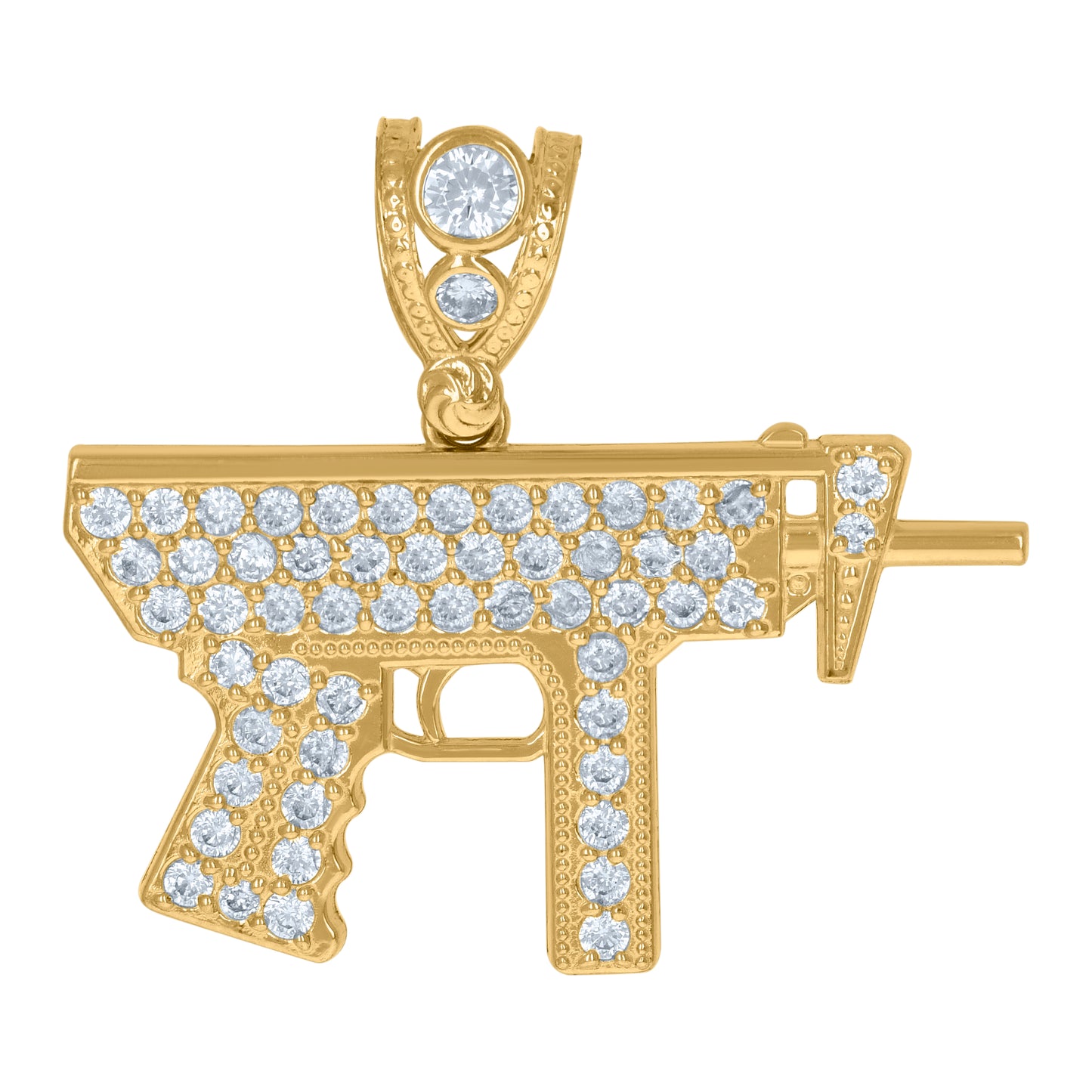 10Kt Gold Cz Pendant