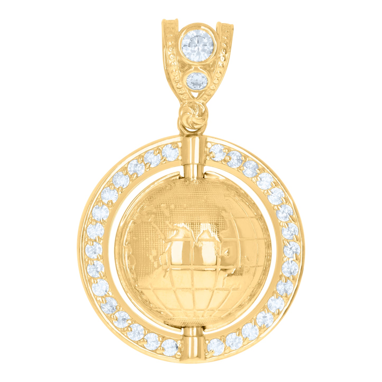 10Kt Gold Cz Pendant