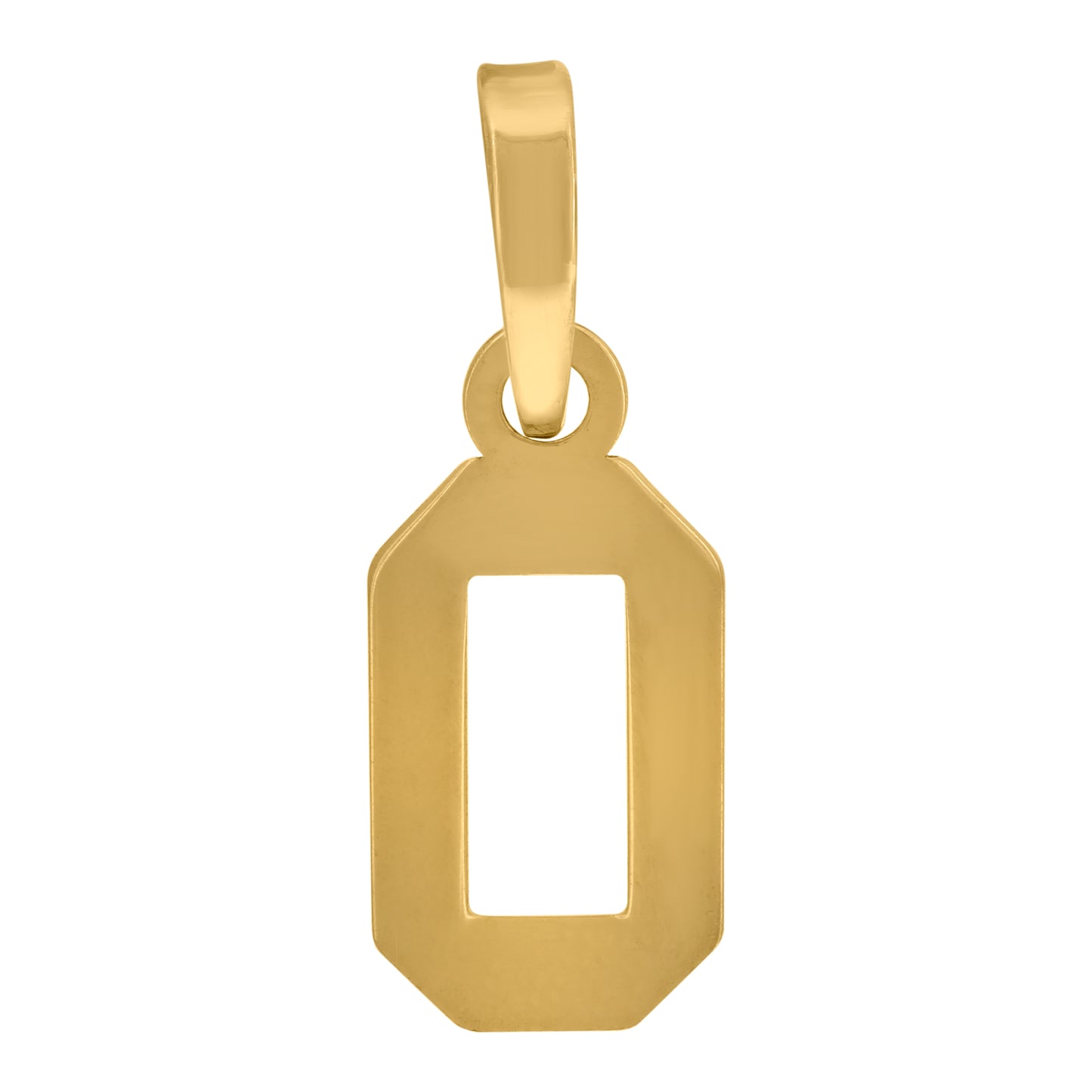 925 Sterling Silver Number Pendant "0"