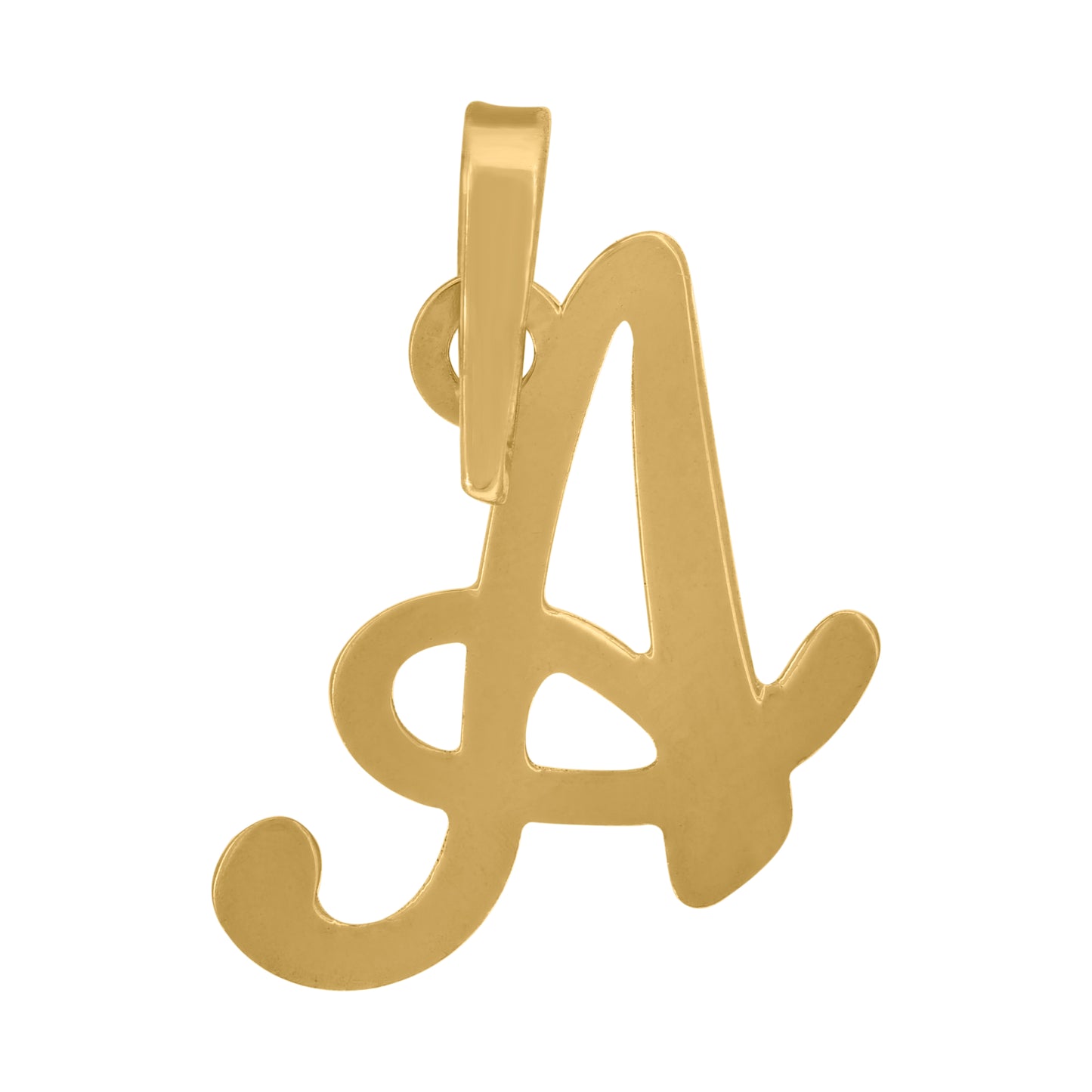 925 Sterling Silver "A" Initial Pendant