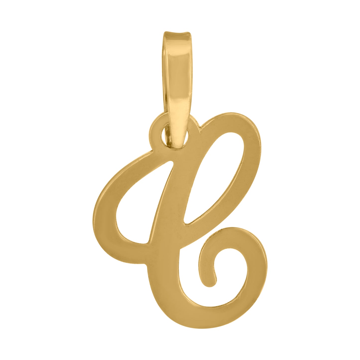 925 Sterling Silver "C" Initial Pendant