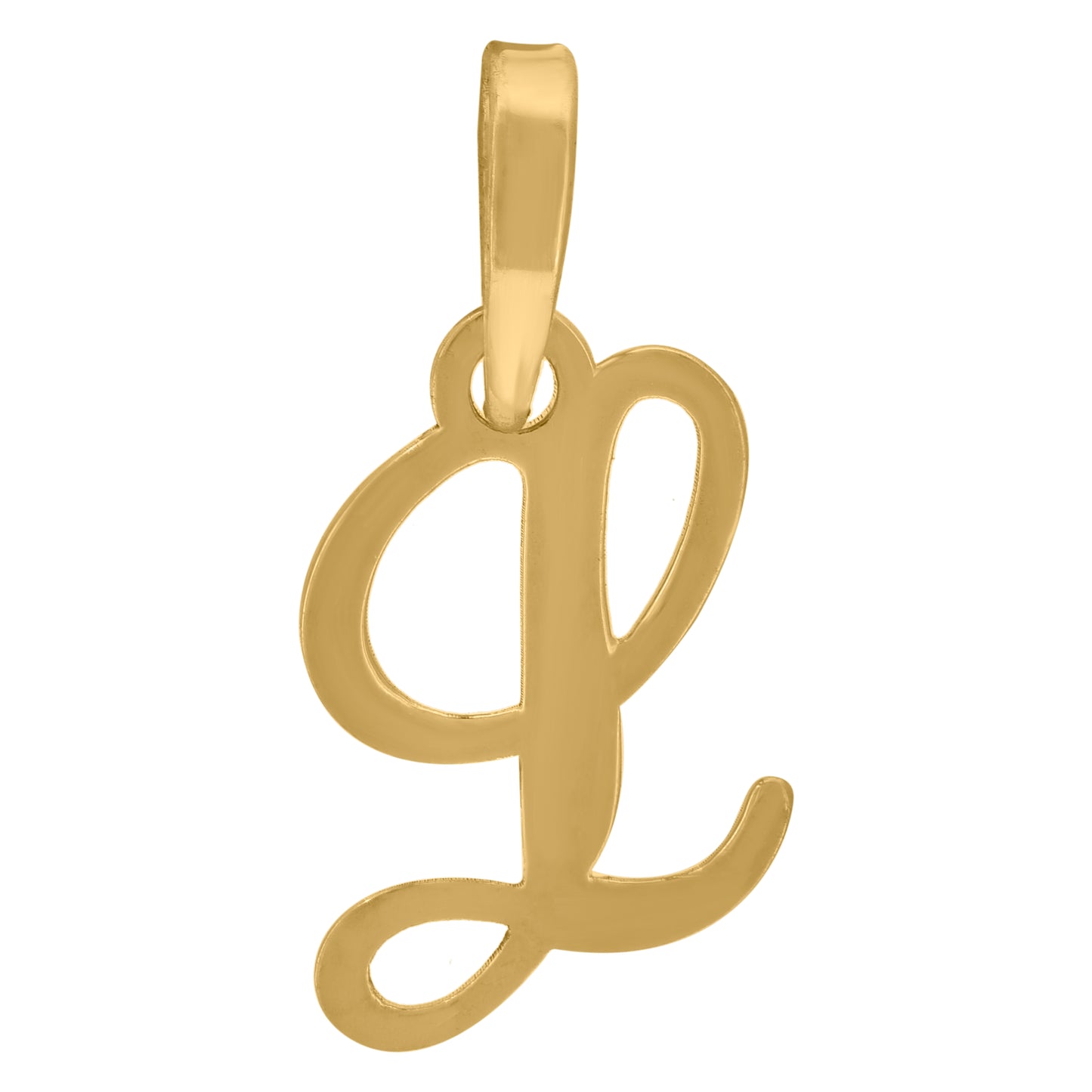 925 Sterling Silver "L" Initial Pendant