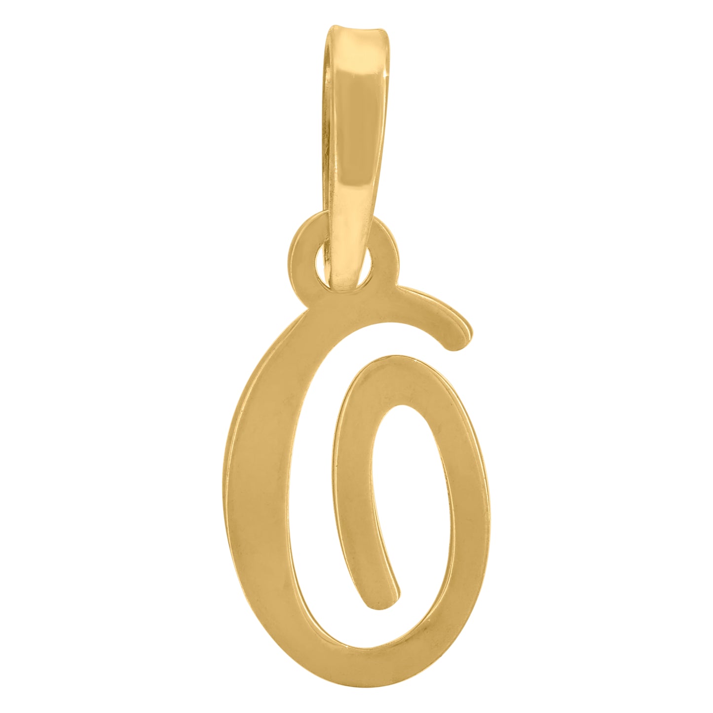 925 Sterling Silver "O" Initial Pendant