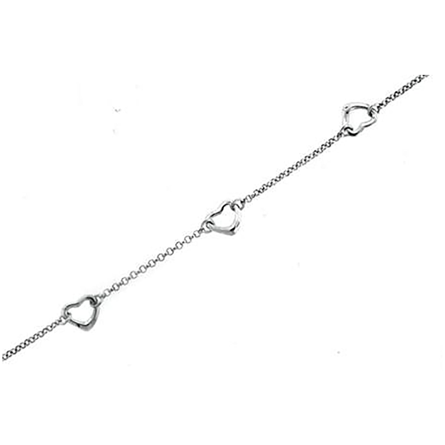 925-Cz Heart Bracelet