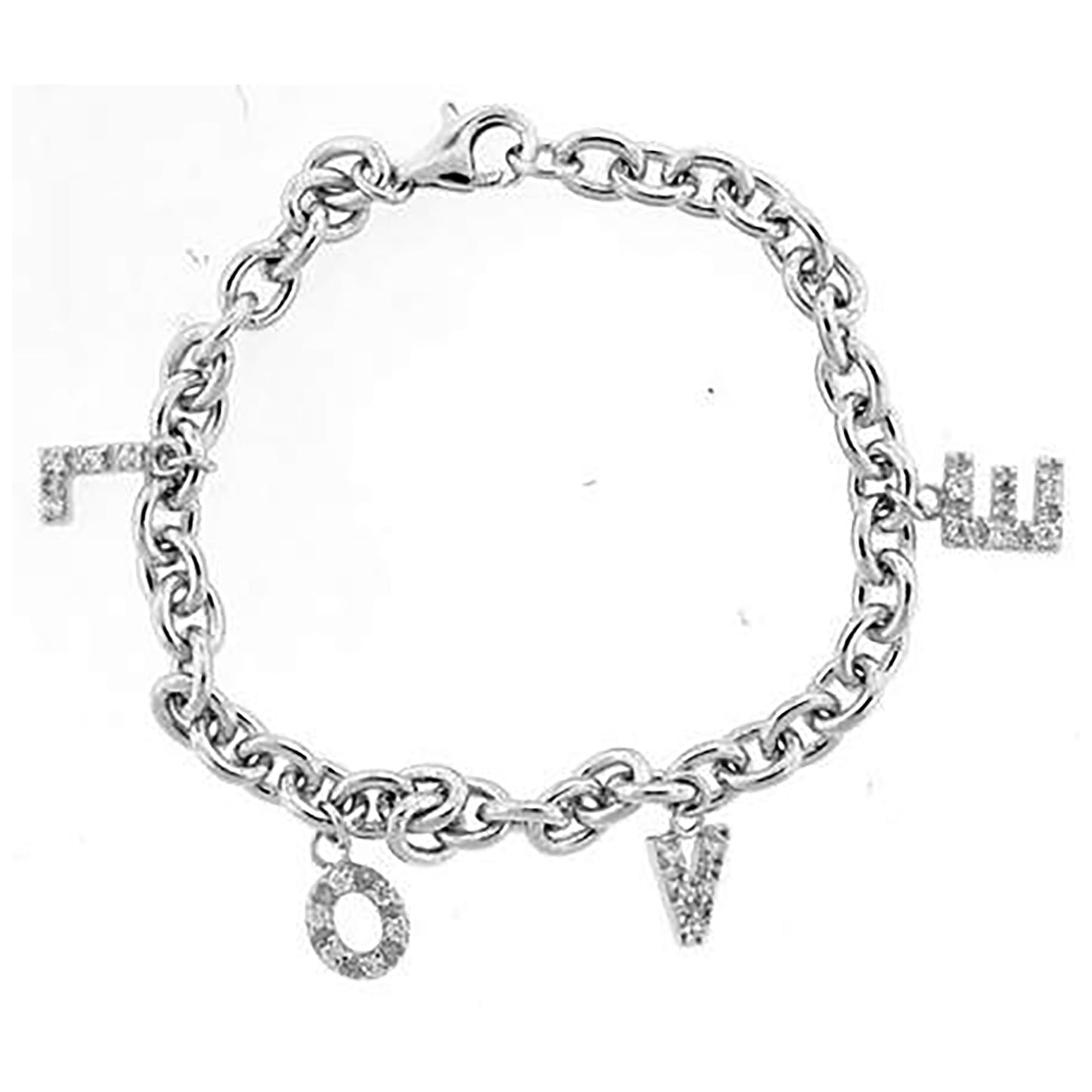 925-Cz Heart Bracelet