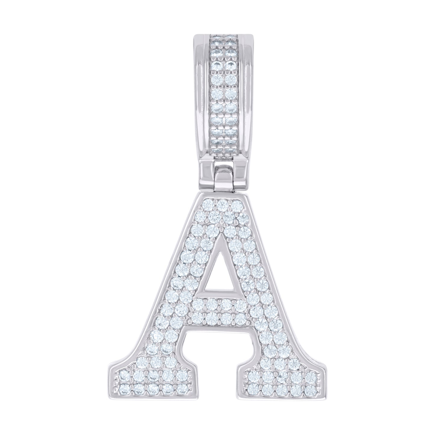 925 Sterling Silver Pendant Inital Letter "A"