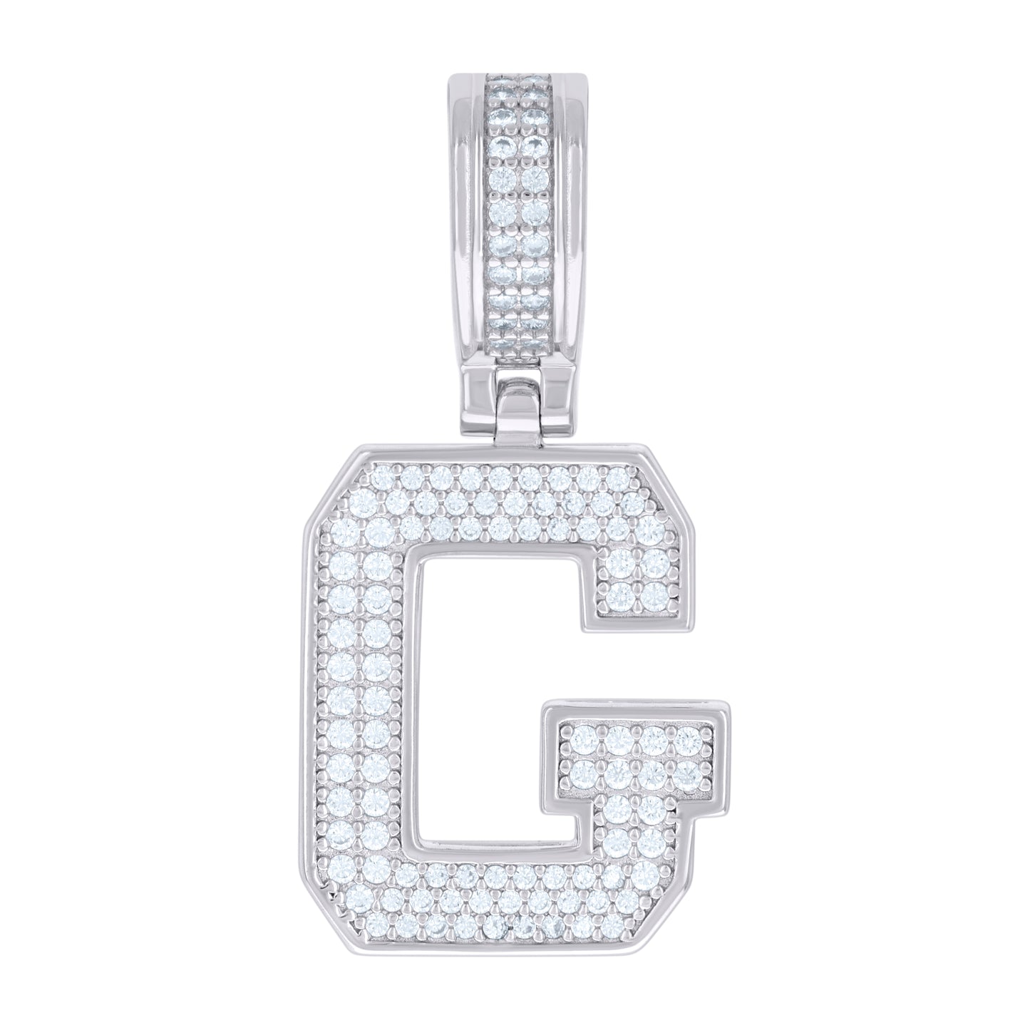 925 Sterling Silver Pendant Inital Letter "G"