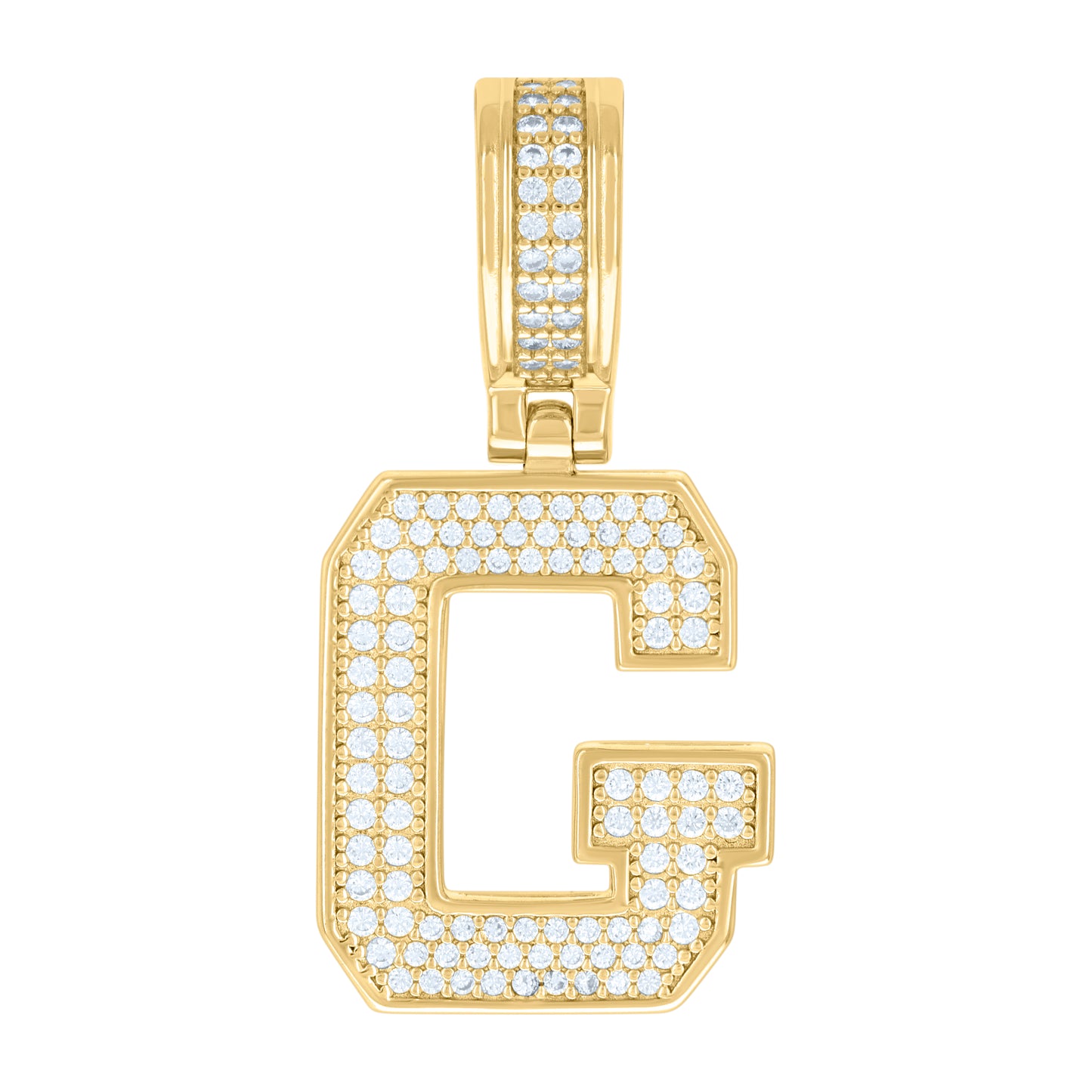 925 Sterling Silver Pendant Inital Letter "G"