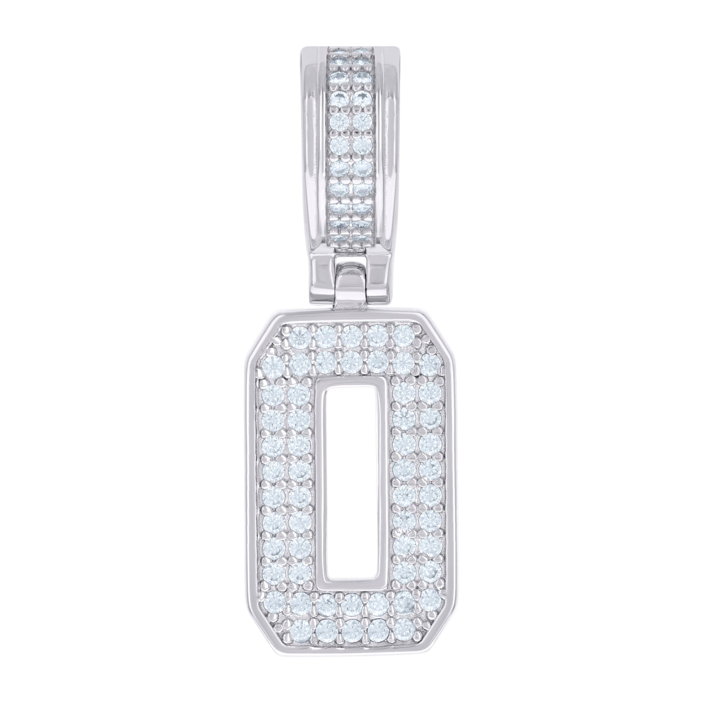 925 Sterling Silver Pendant Inital Letter "O"