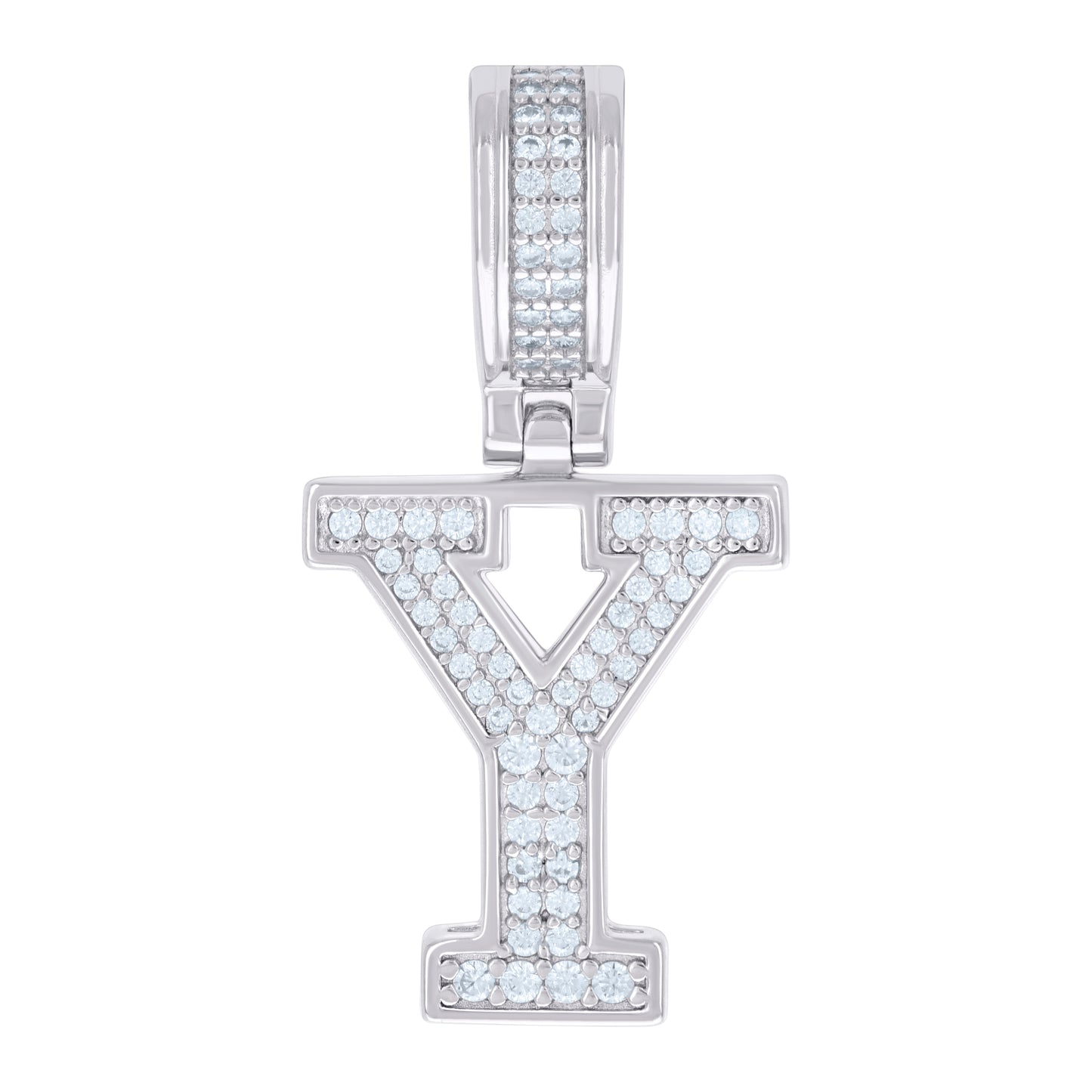 925 Sterling Silver Pendant Inital Letter "Y"