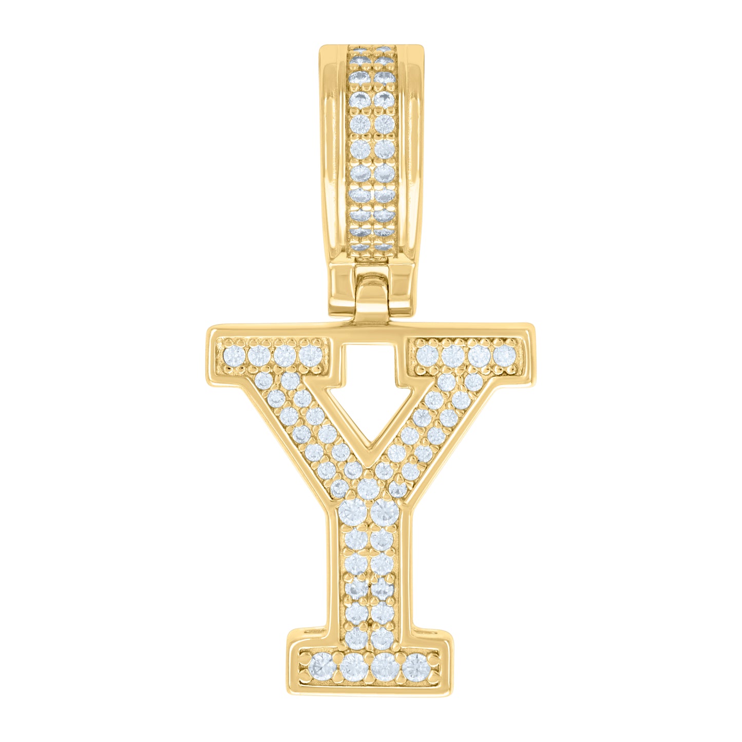 925 Sterling Silver Pendant Inital Letter "Y"