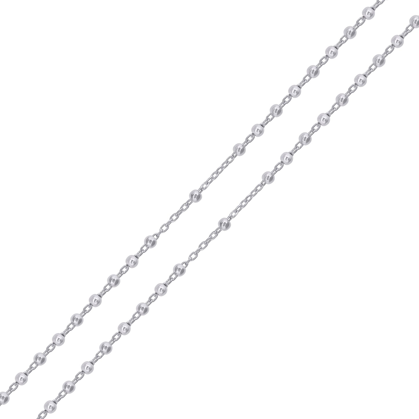 925 Sterling Silver 3mm Plain Rosary