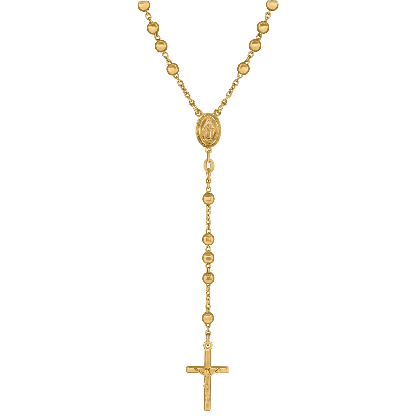 925 Sterling Silver 4mm Plain Rosary