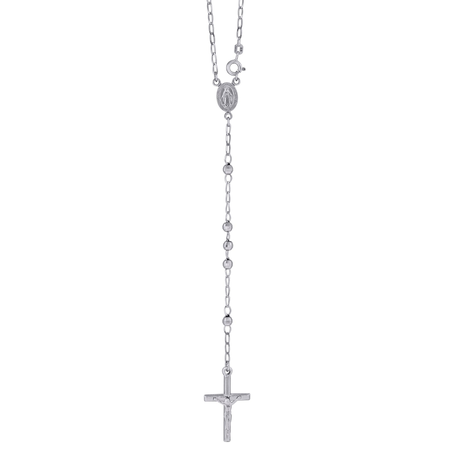 925 Sterling Silver 4mm D/C Rosary
