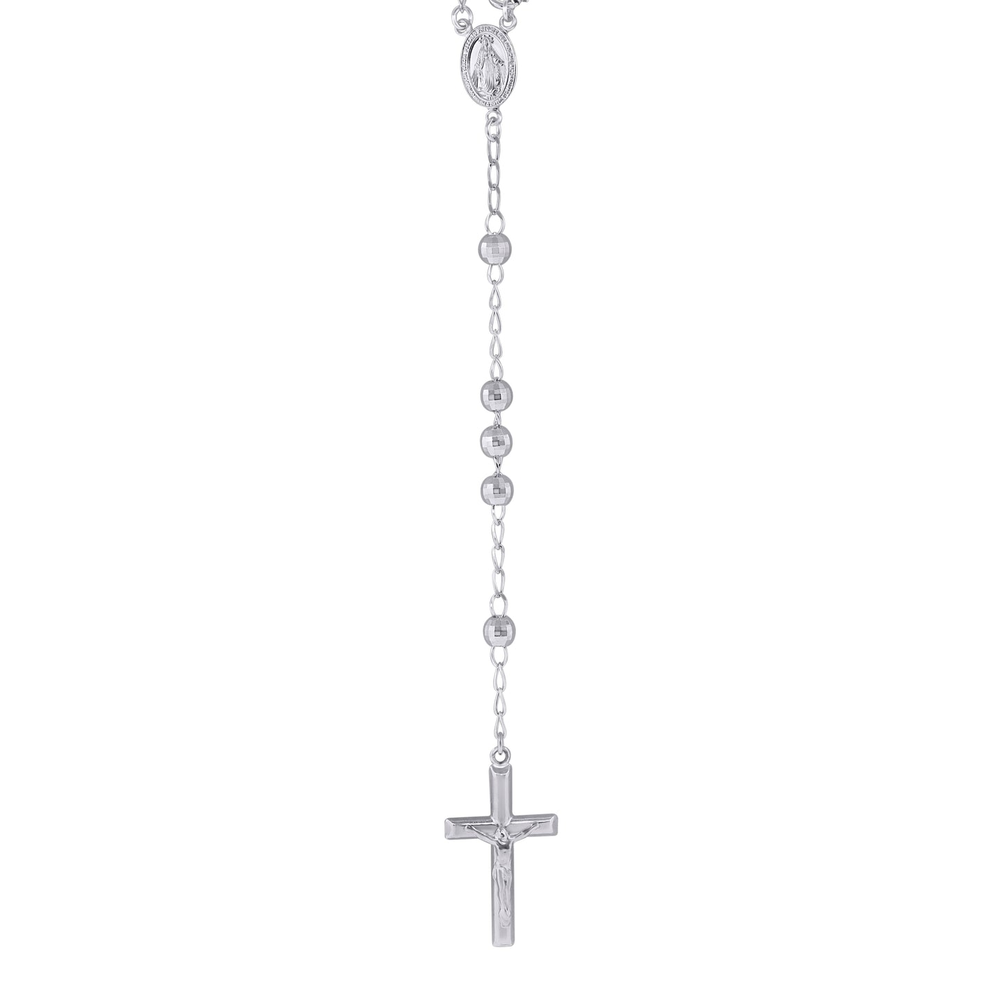 925 Sterling Silver 6mm D/C Rosary