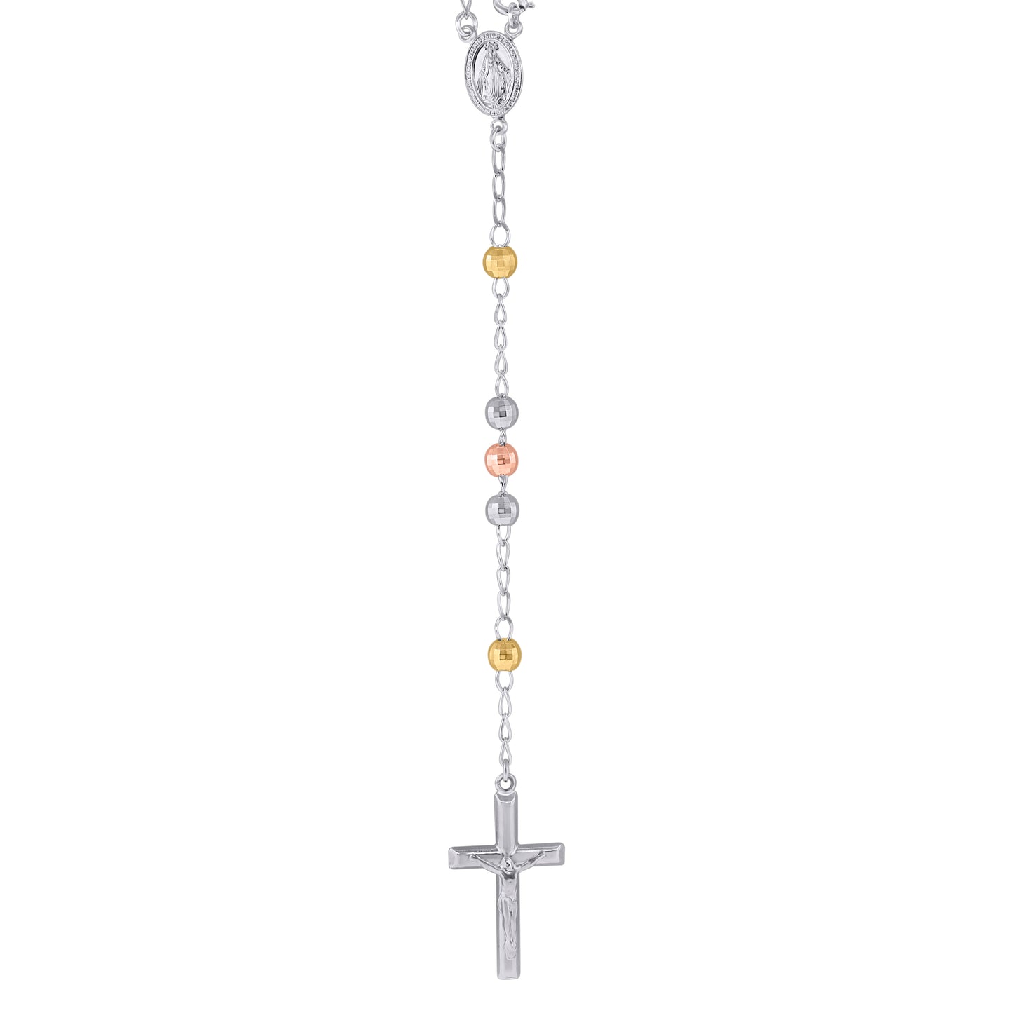 925 Sterling Silver 5mm D/C Rosary