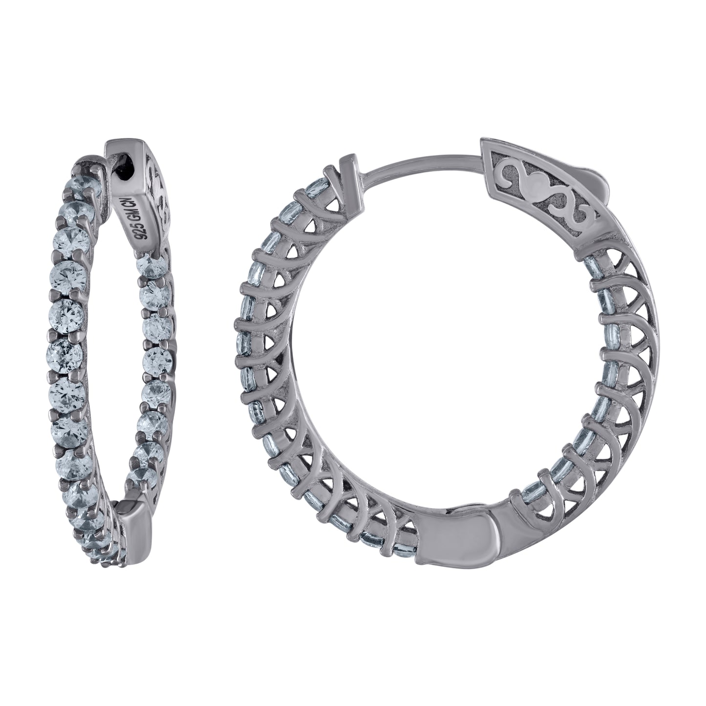 925 Sterling Silver Hoop Earrings