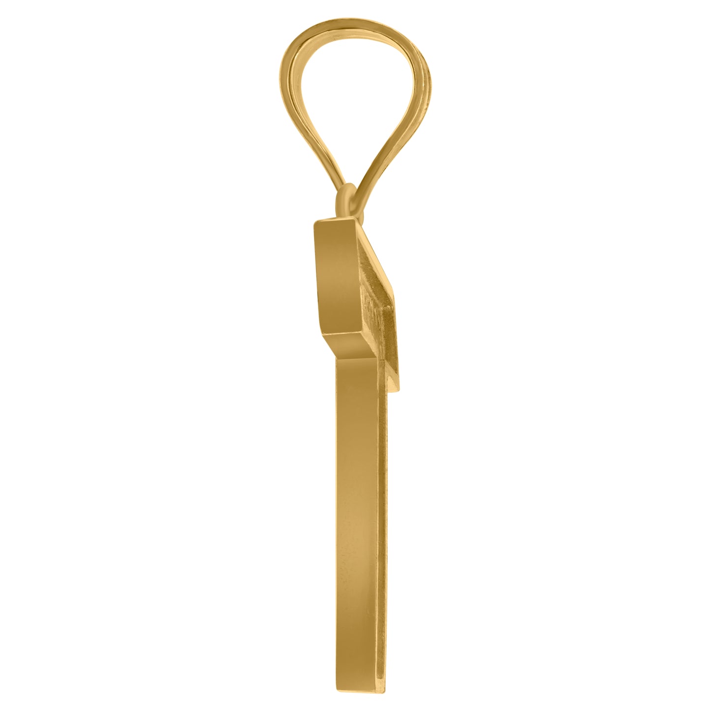 10Kt Gold Initial Letter Pendant "T"