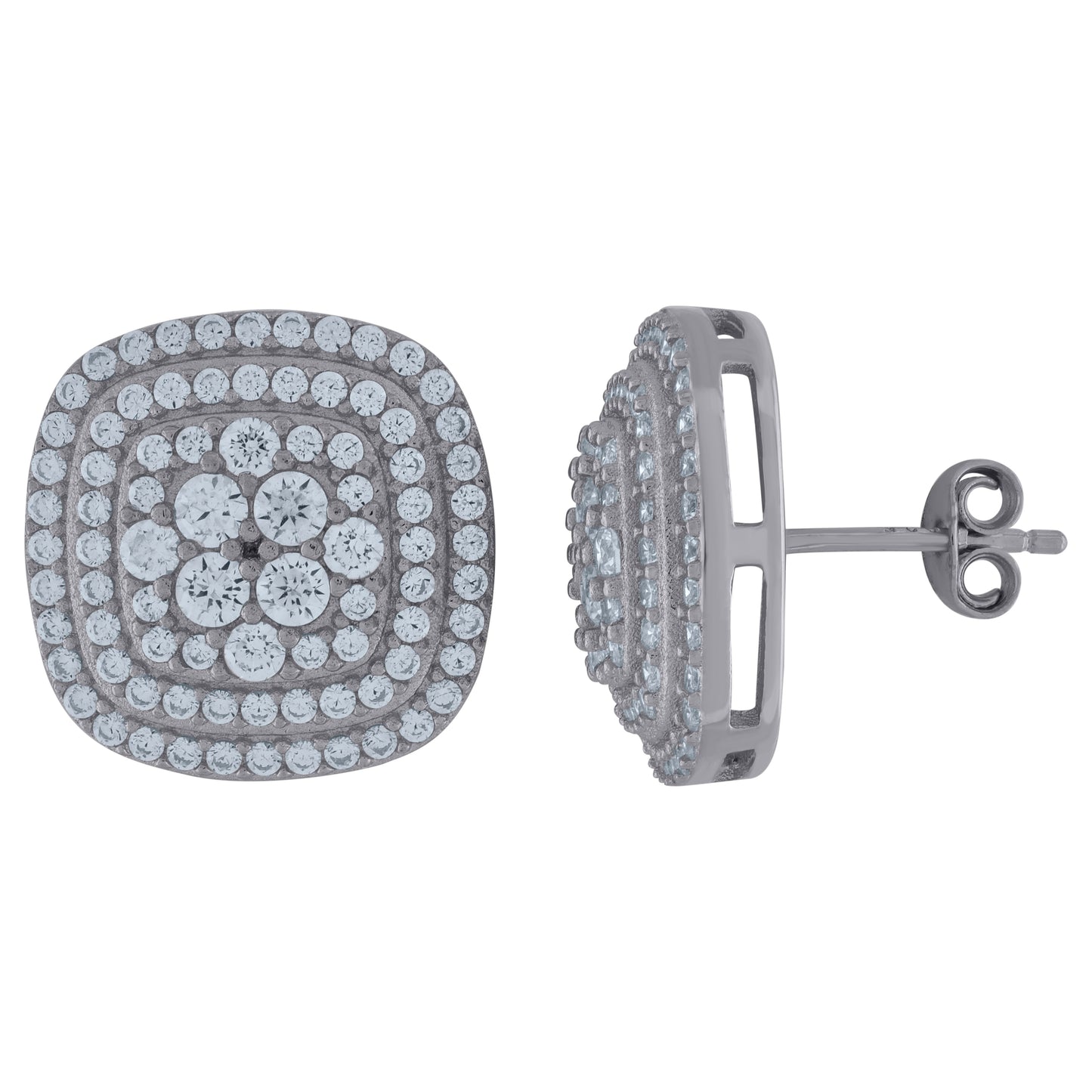 925 Sterling Silver Cz Earrings