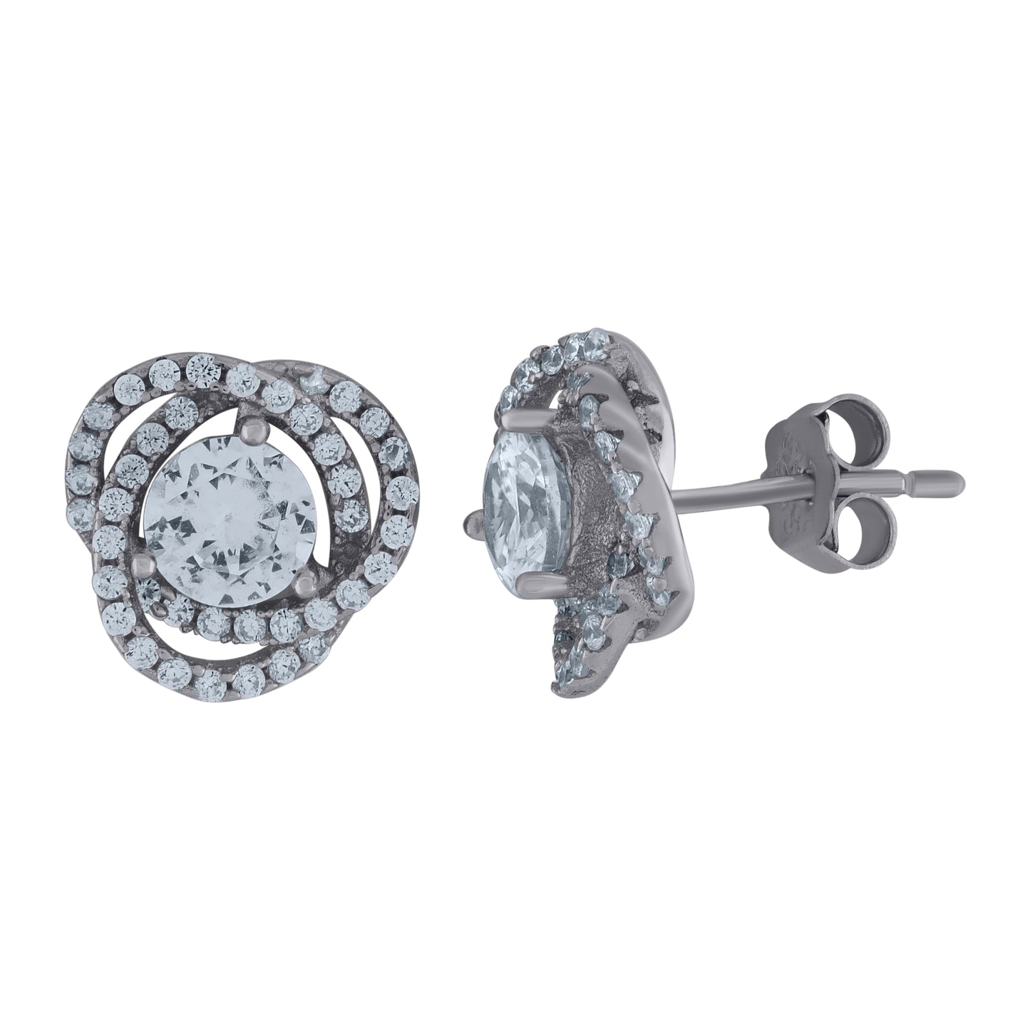 925 Sterling Silver Cz Earrings