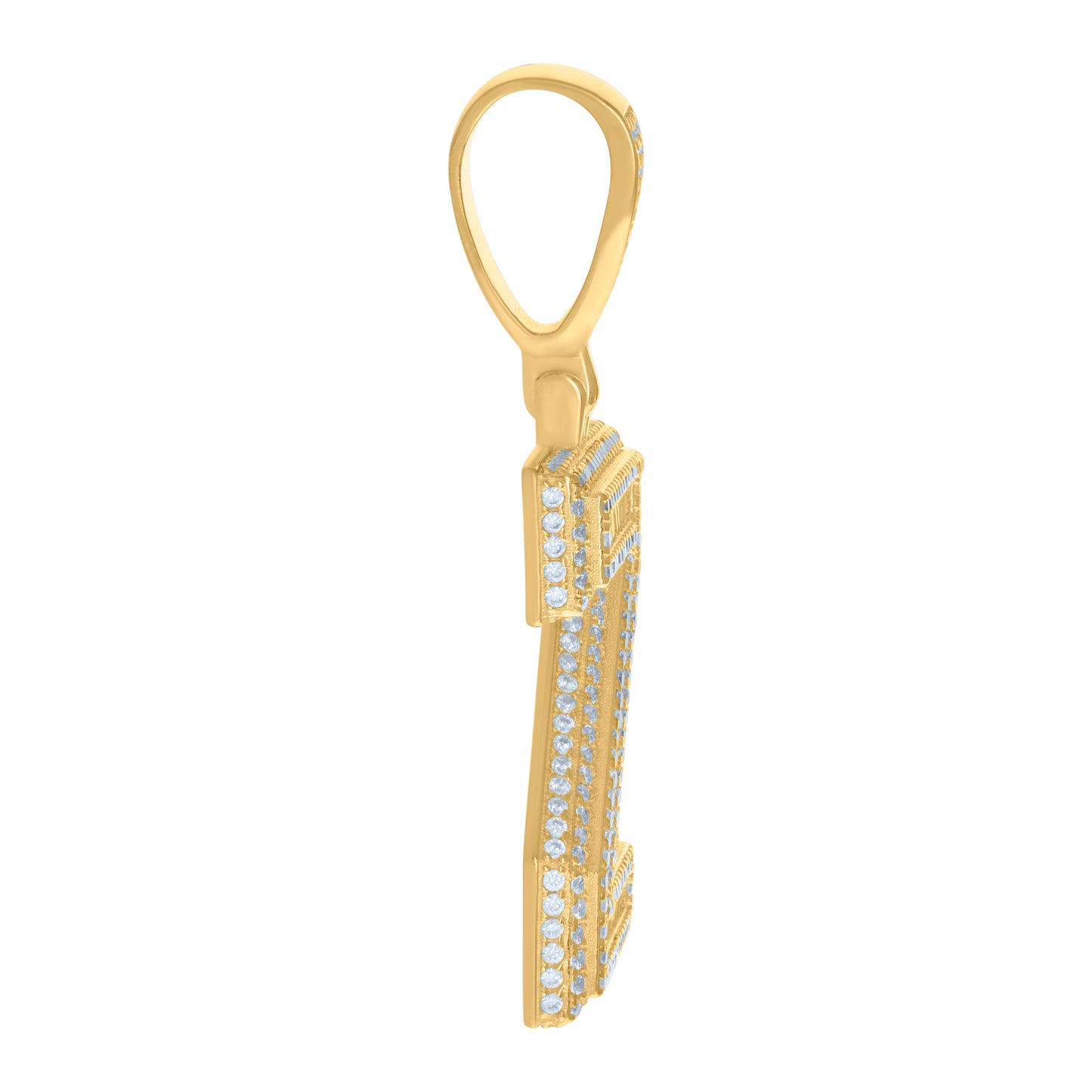 925 Sterling Silver Initial Letter "Z" Pendant
