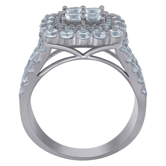 925 Sterling Silver Cz Ring-S6