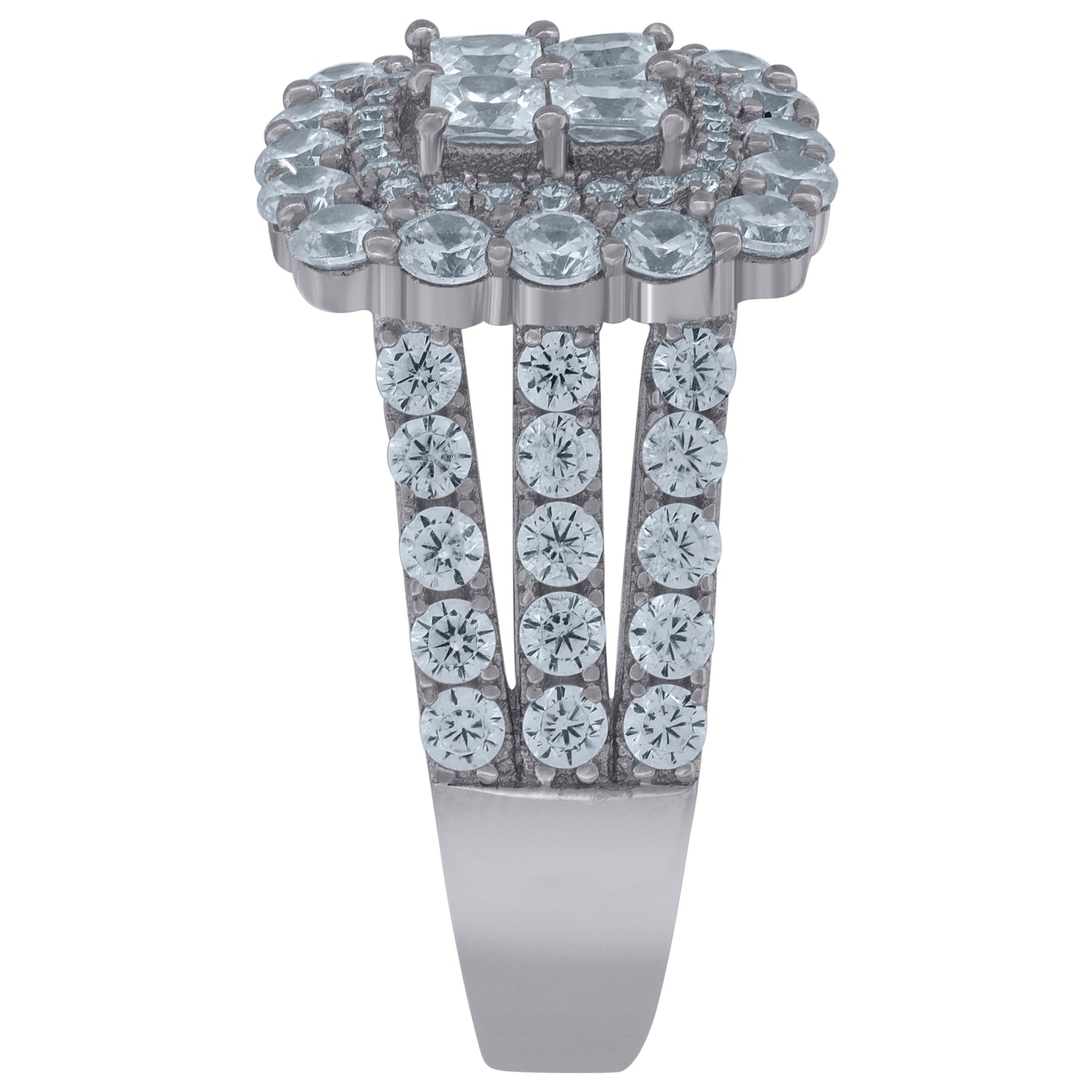 925 Sterling Silver Cz Ring-S6