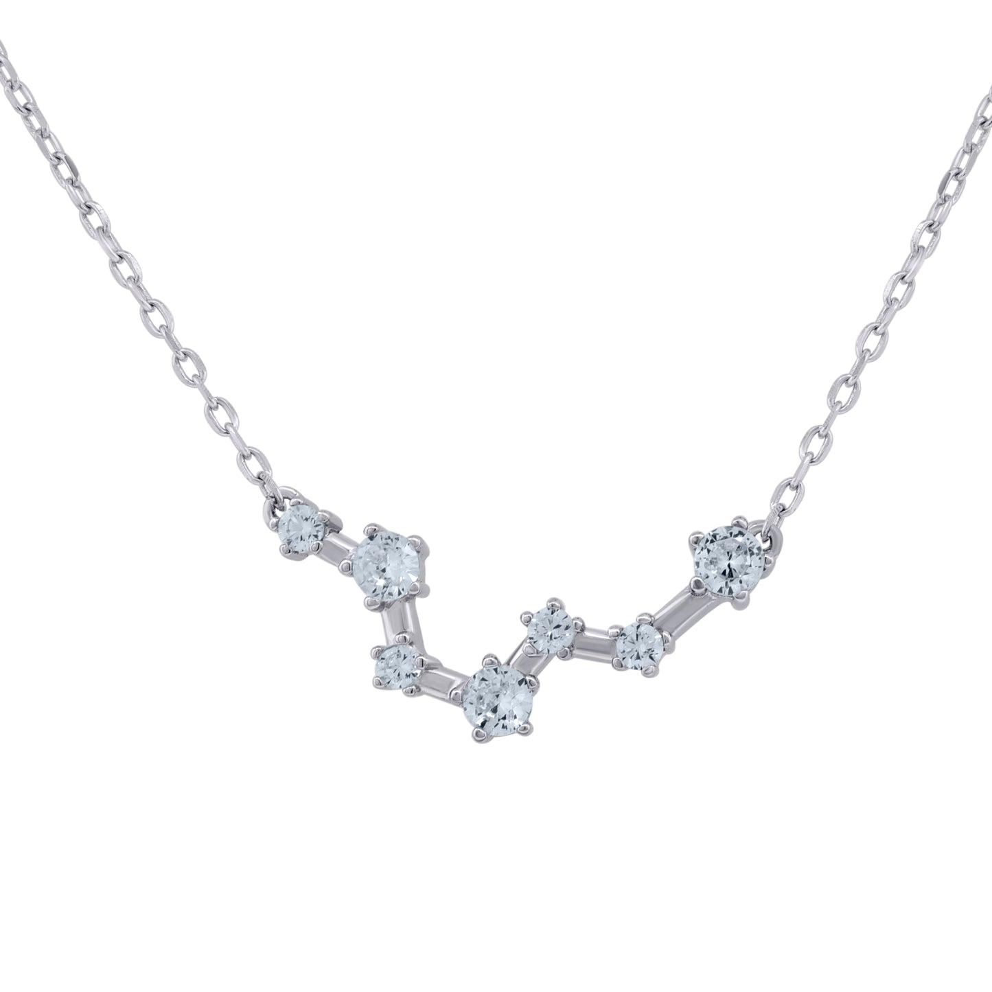925 Sterling Silver Pisces 18" Necklace