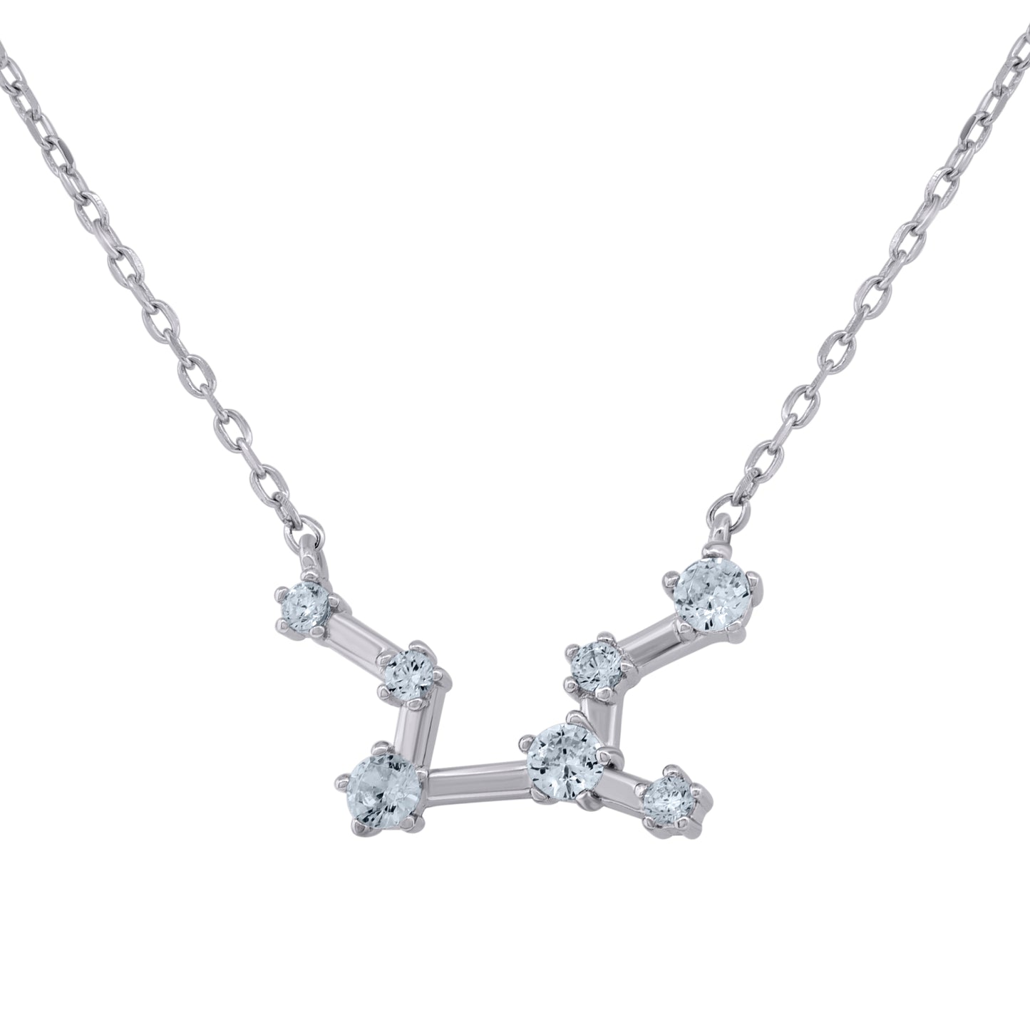 925 Sterling Silver Virgo 18" Necklace