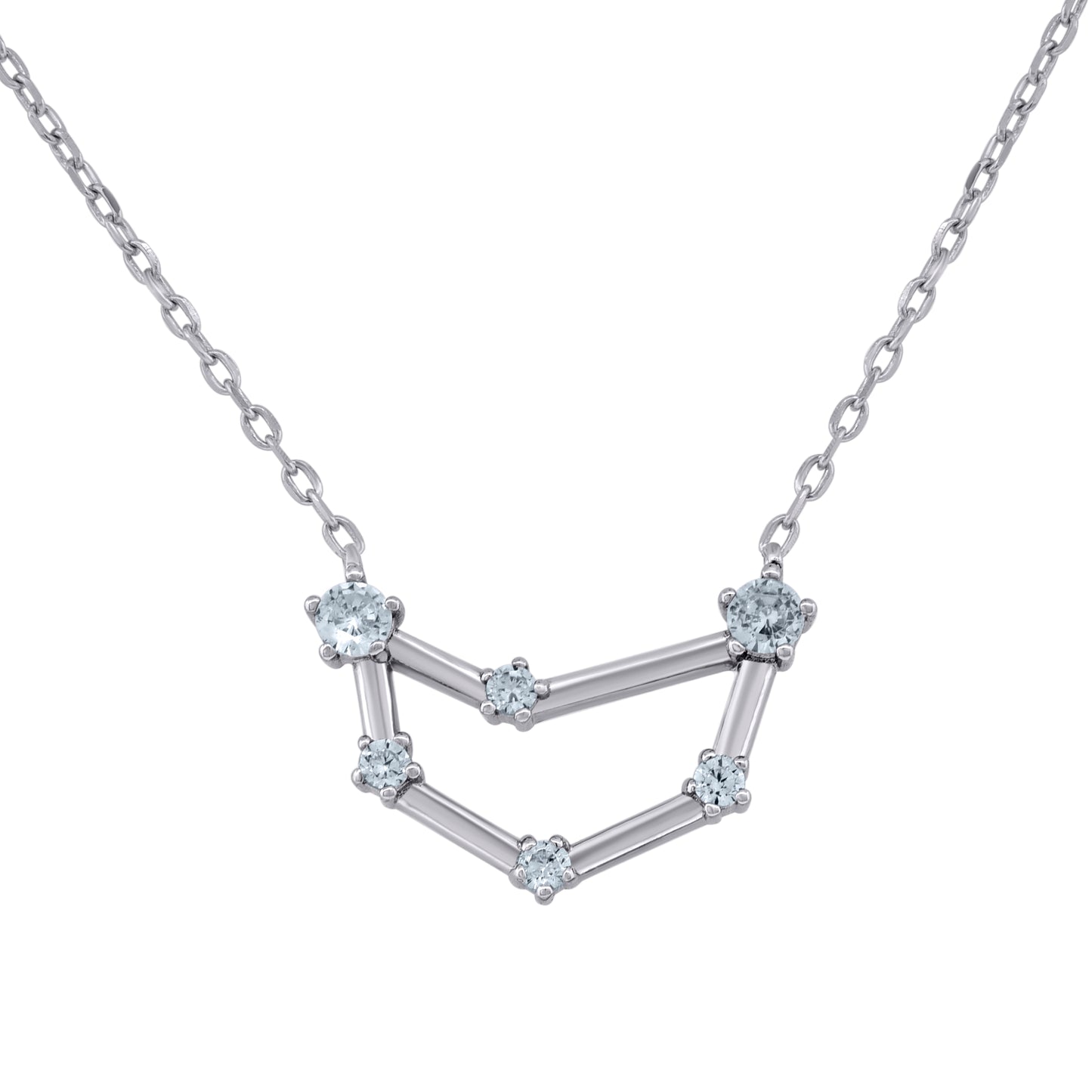 925 Sterling Silver Capricorn 18" Necklace