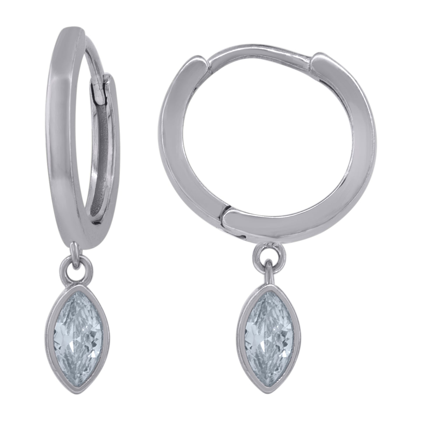 925 Sterling Silver 14mm Earring