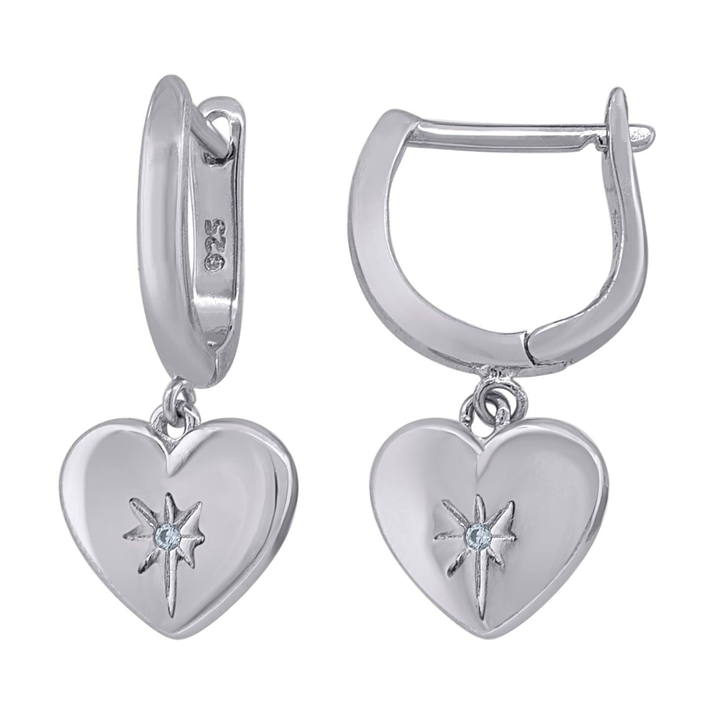 925 Sterling Silver 13mm Earring