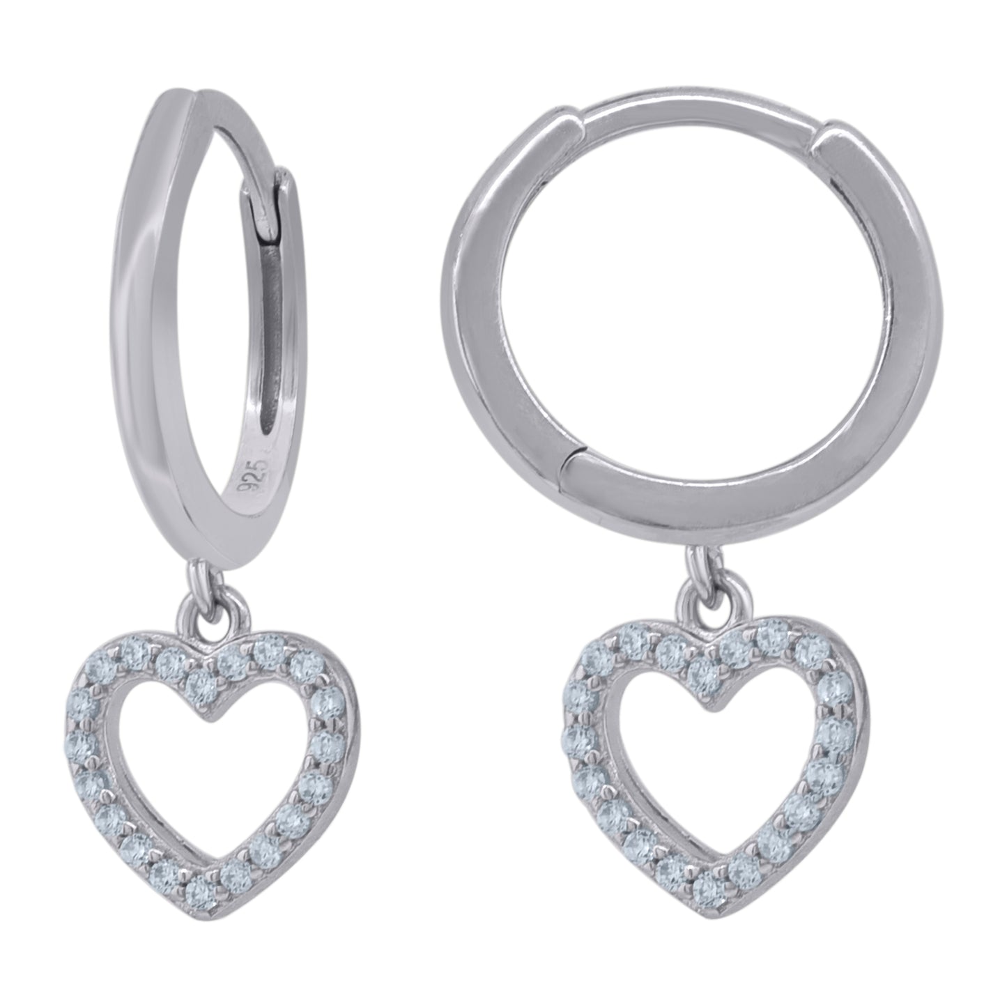 925 Sterling Silver 14mm Earring