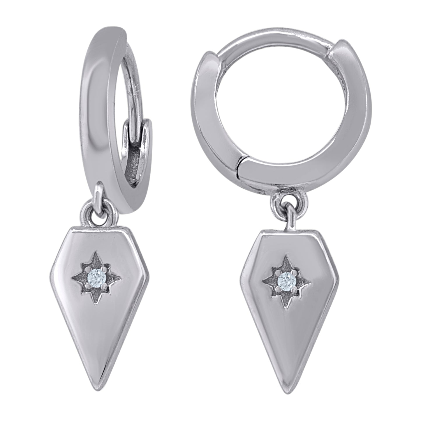 925 Sterling Silver 10.5mm Earring