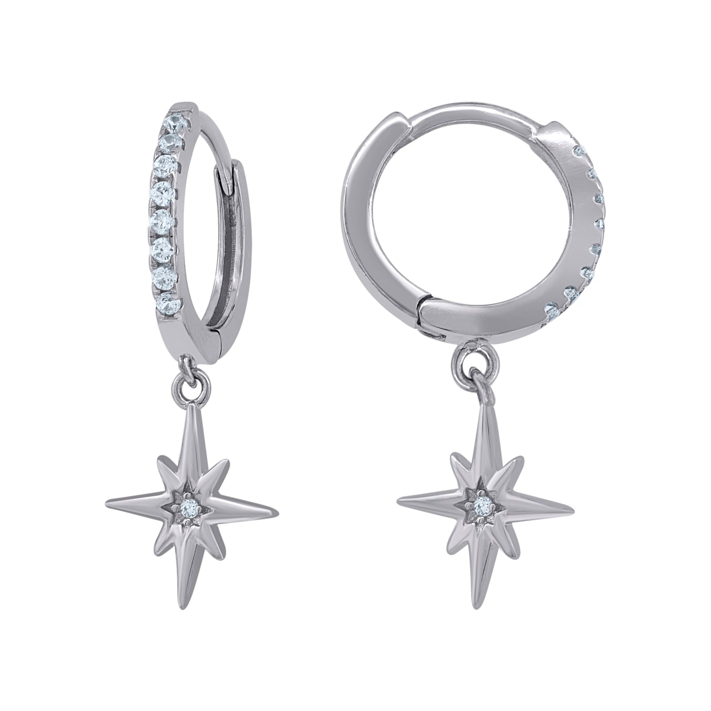 925 Sterling Silver 14mm Earring