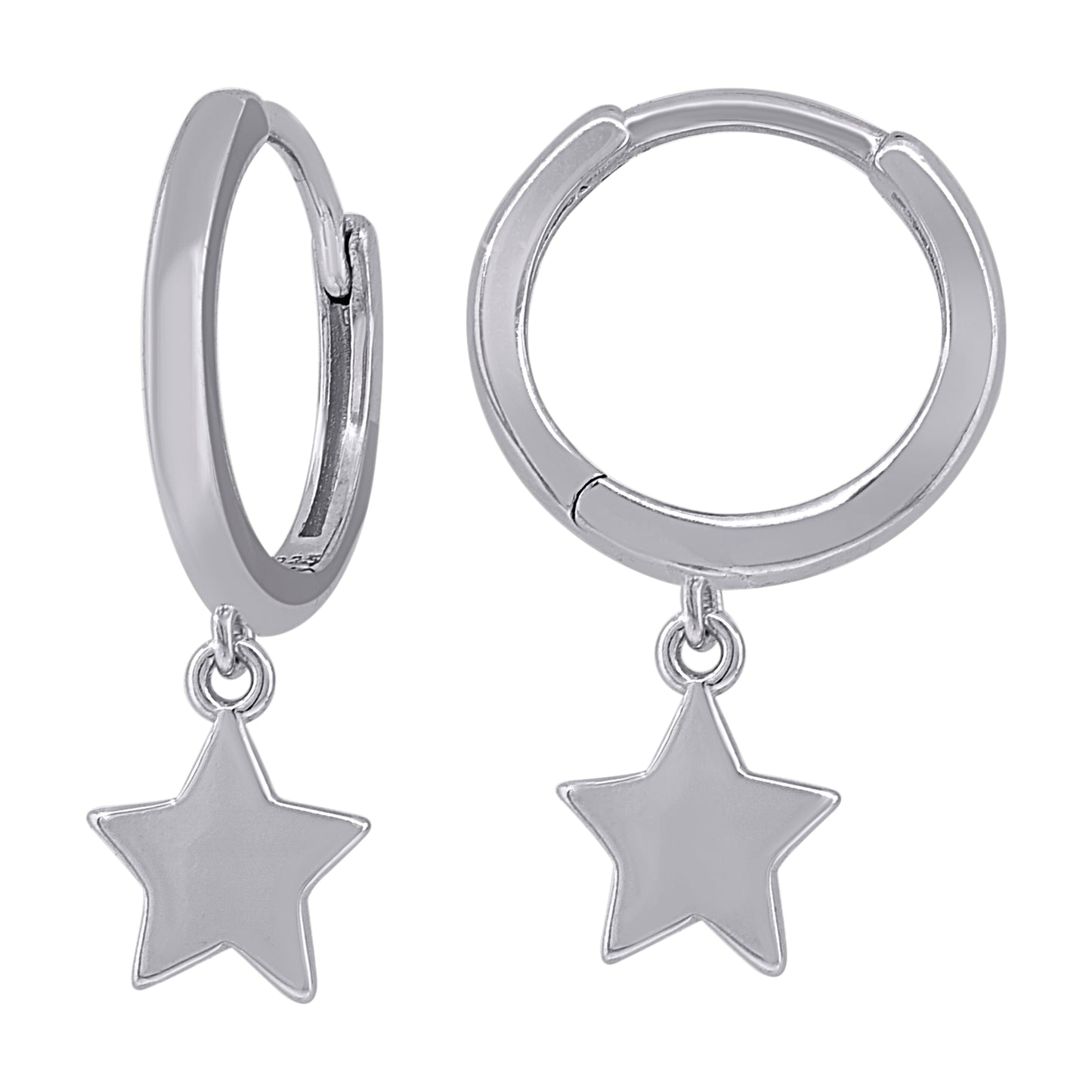 925 Sterling Silver 14mm Earring