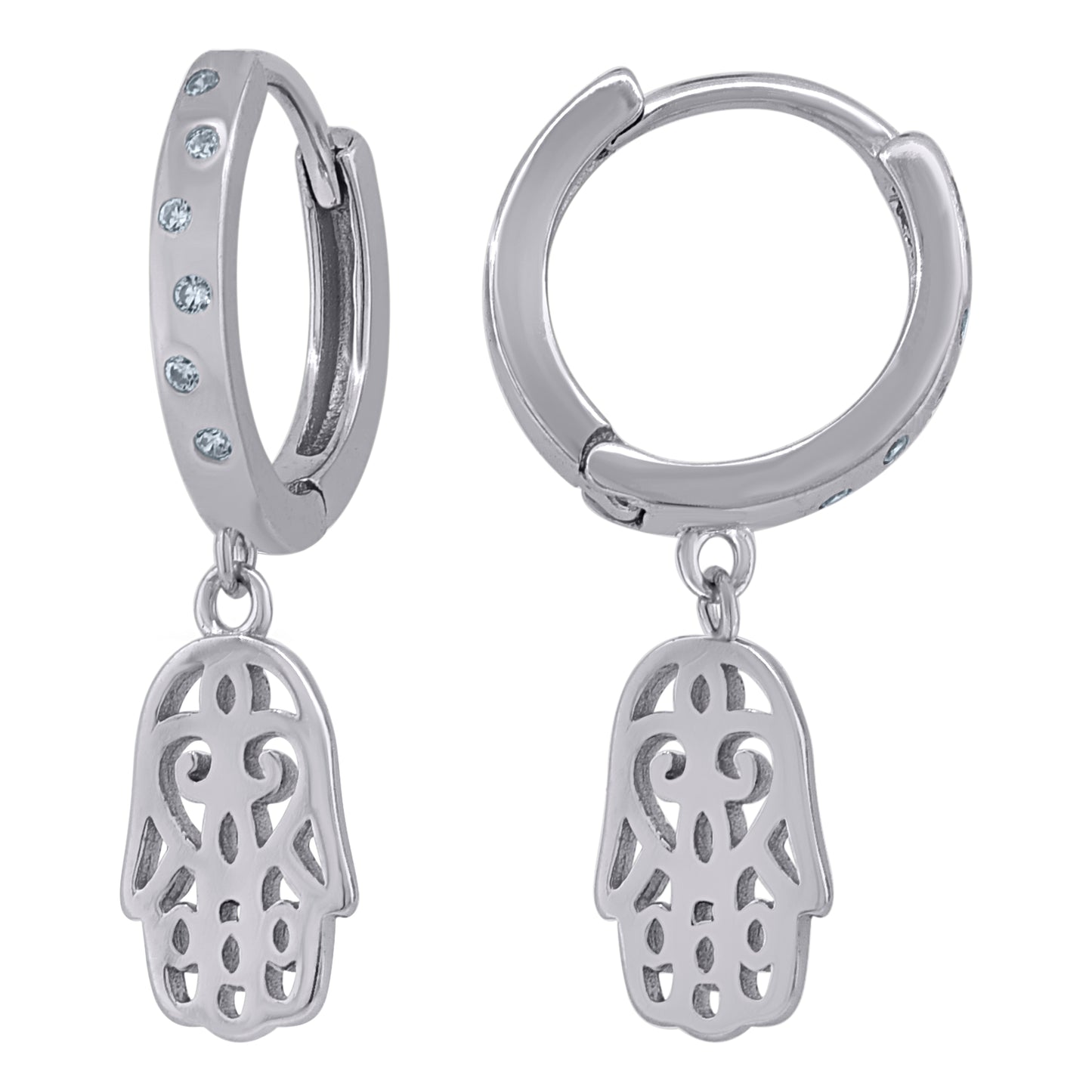 925 Sterling Silver 14mm Earring