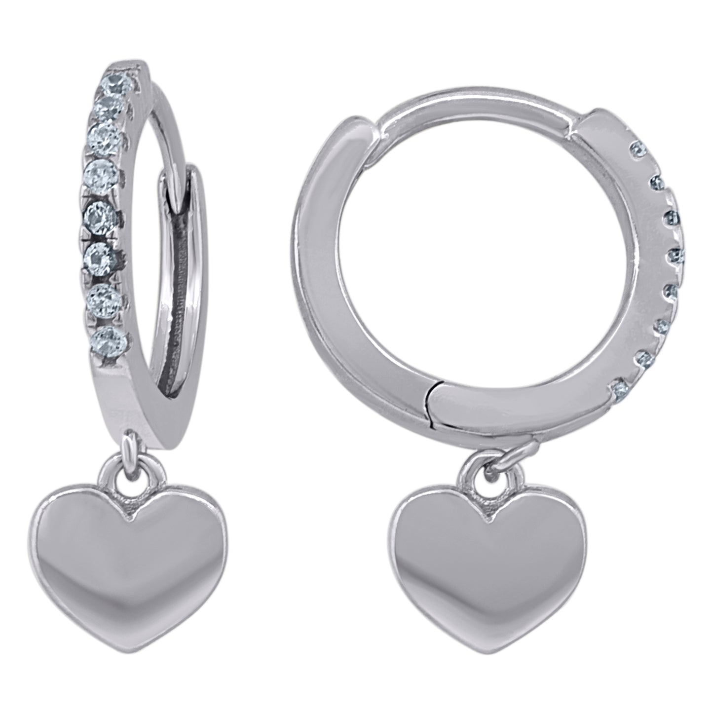 925 Sterling Silver 14mm Earring