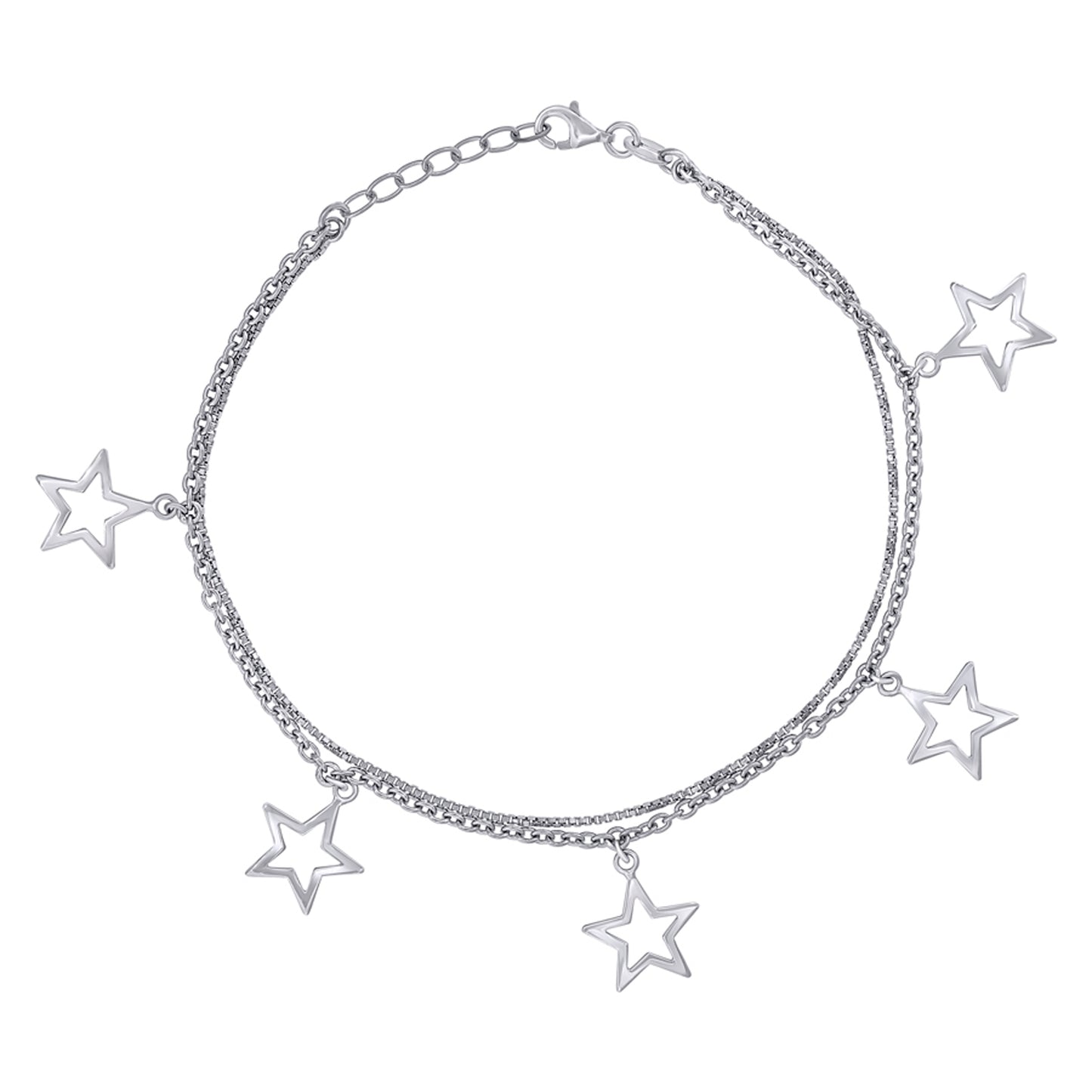 925 Sterling Silver Anklet-10"