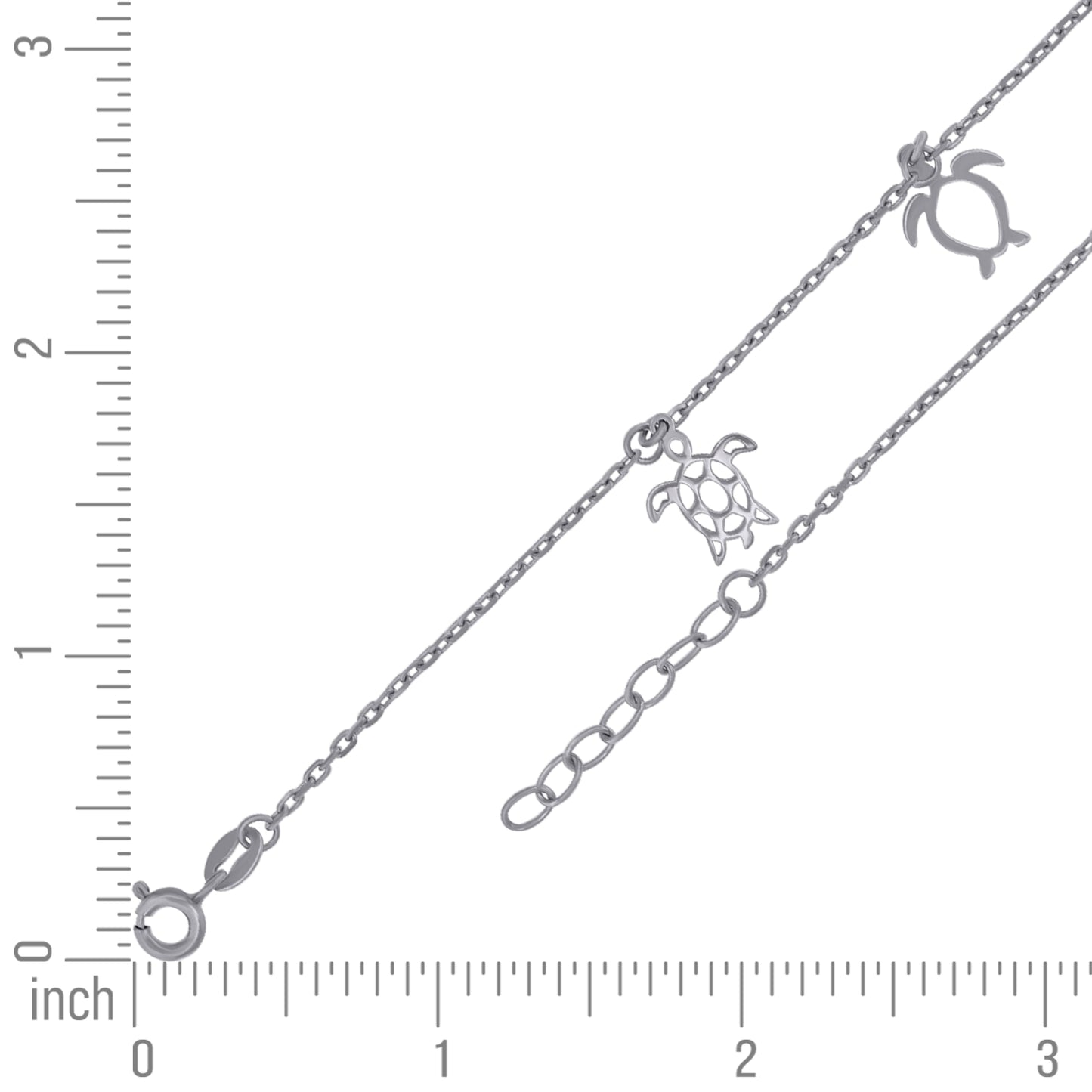 925 Sterling Silver Anklet-10"