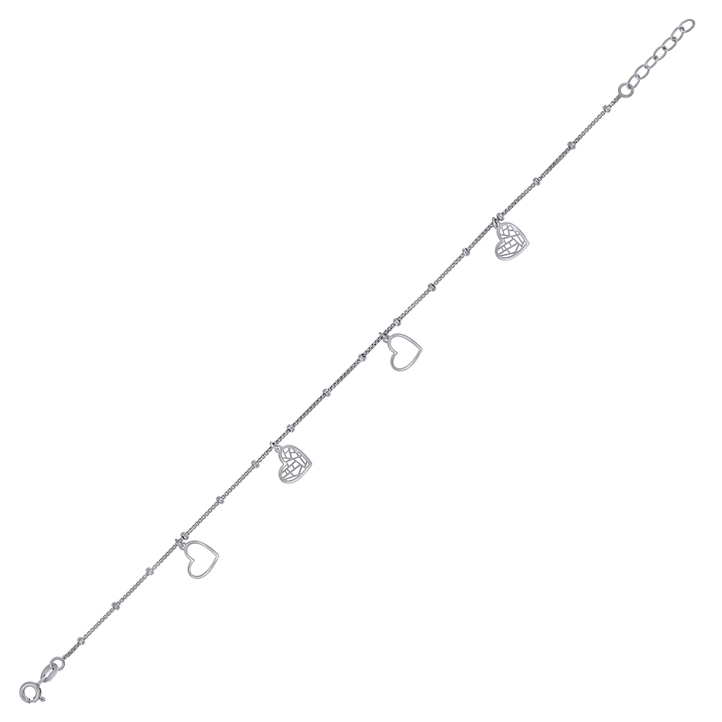 925 Sterling Silver Anklet-10"
