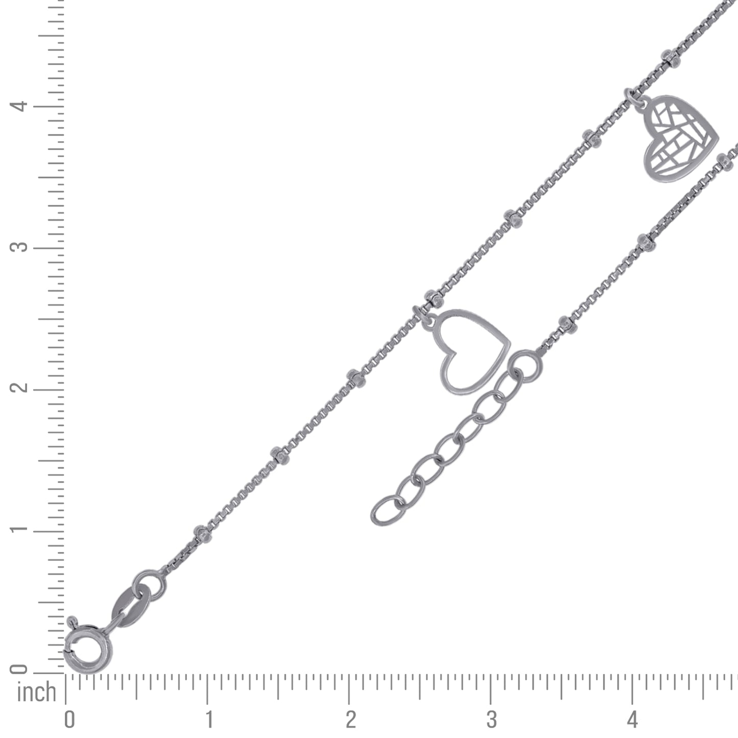925 Sterling Silver Anklet-10"