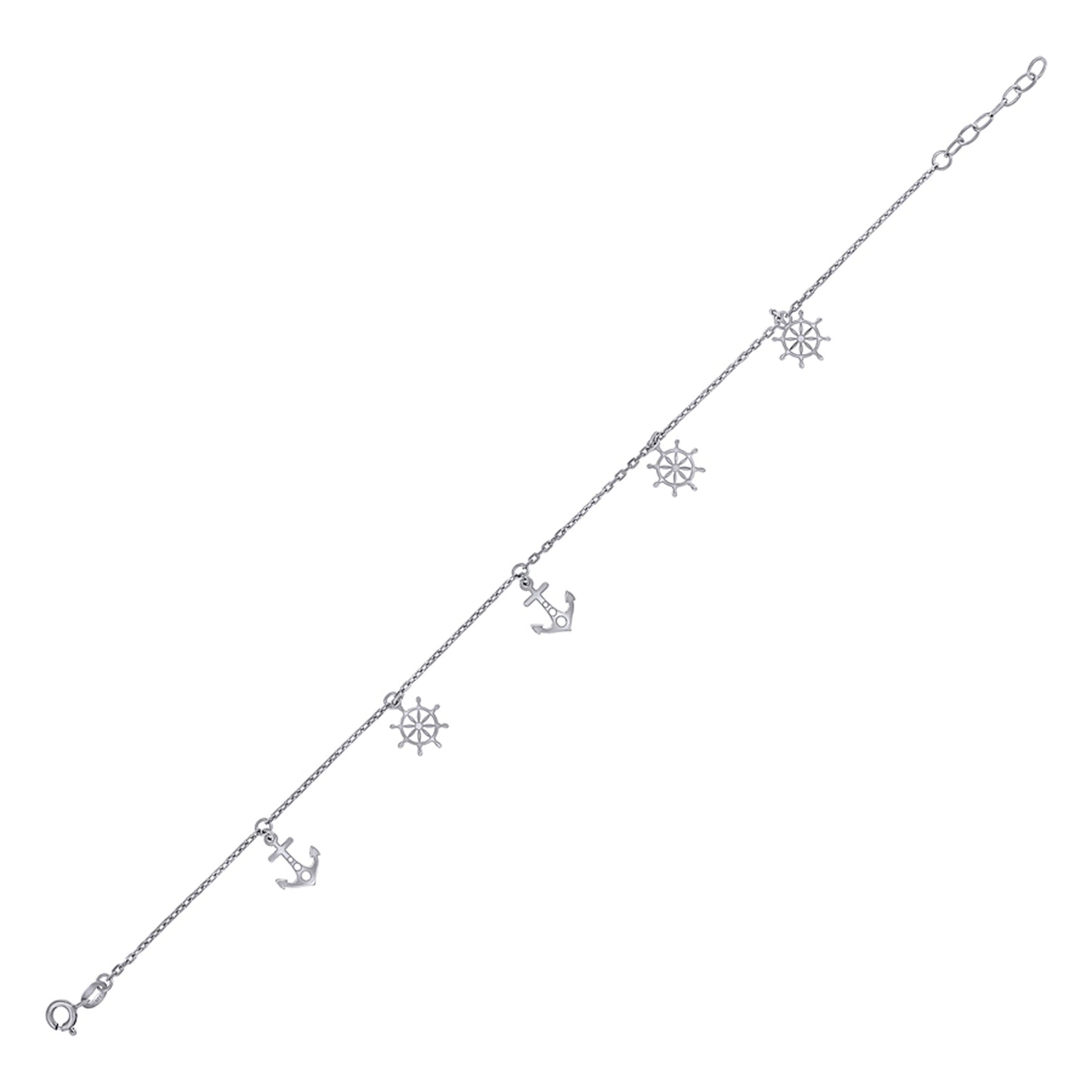 925 Sterling Silver Anklet-10"
