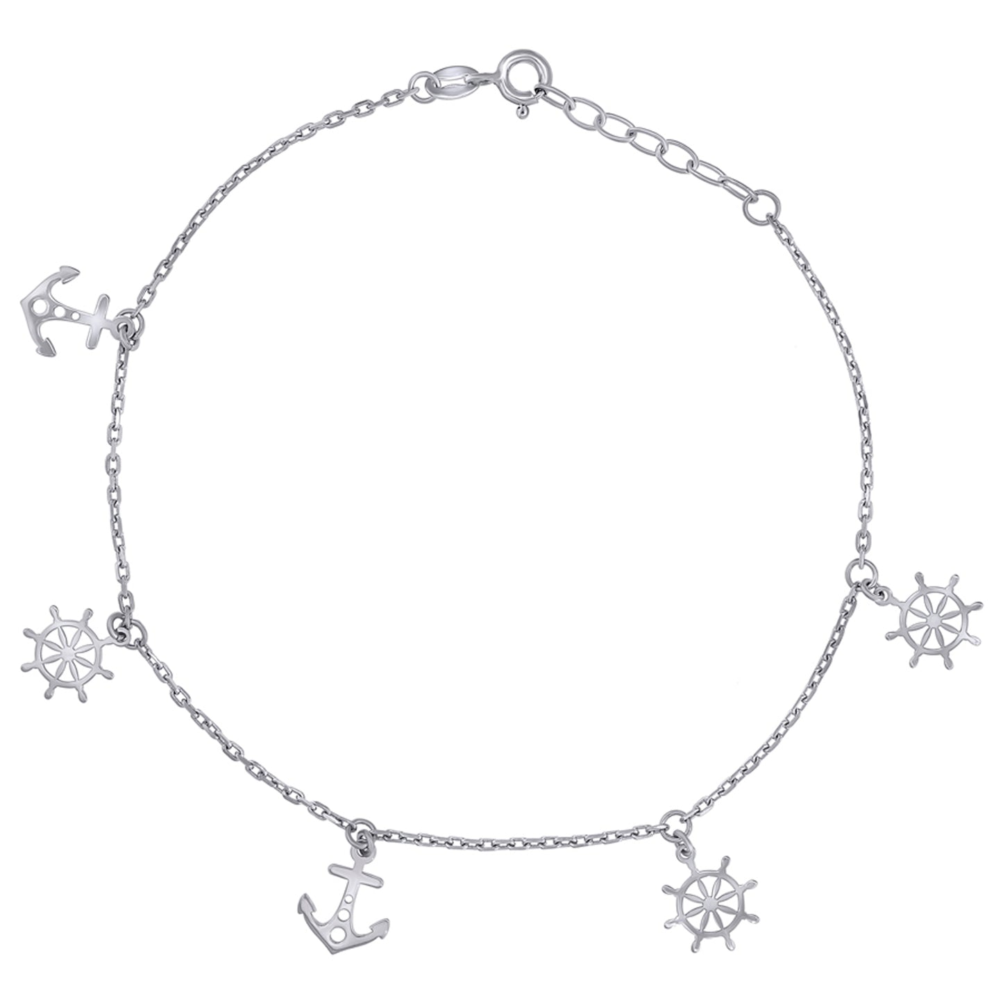 925 Sterling Silver Anklet-10"