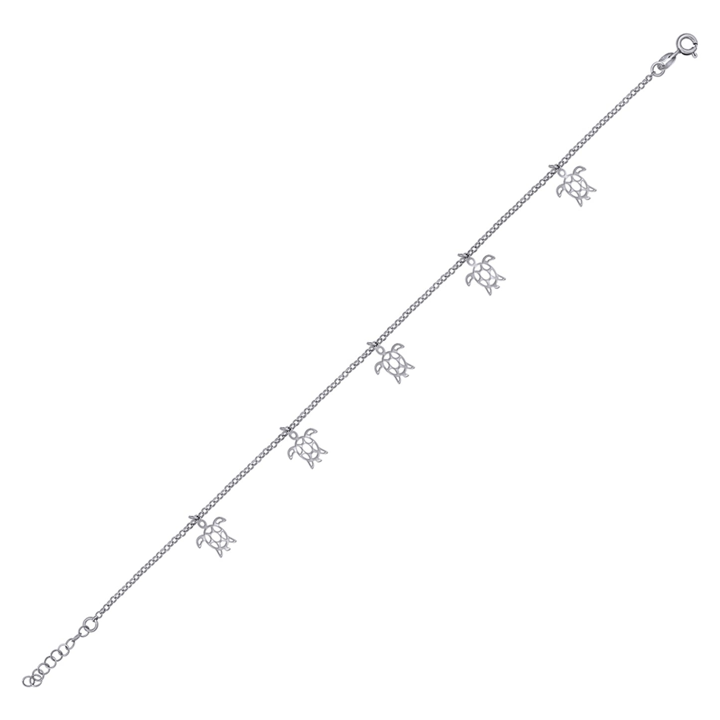 925 Sterling Silver Anklet-10"