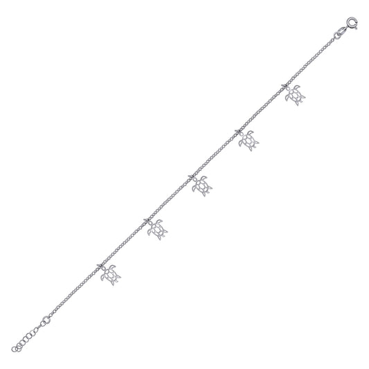 925 Sterling Silver Anklet-10"