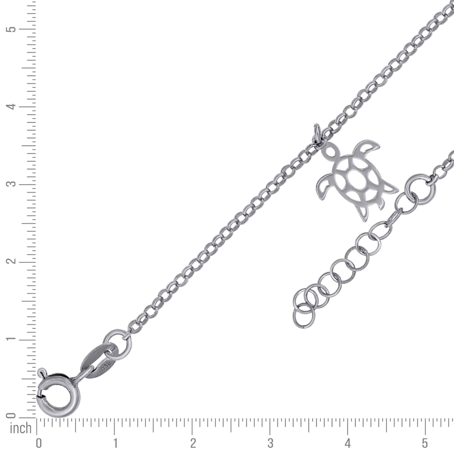 925 Sterling Silver Anklet-10"