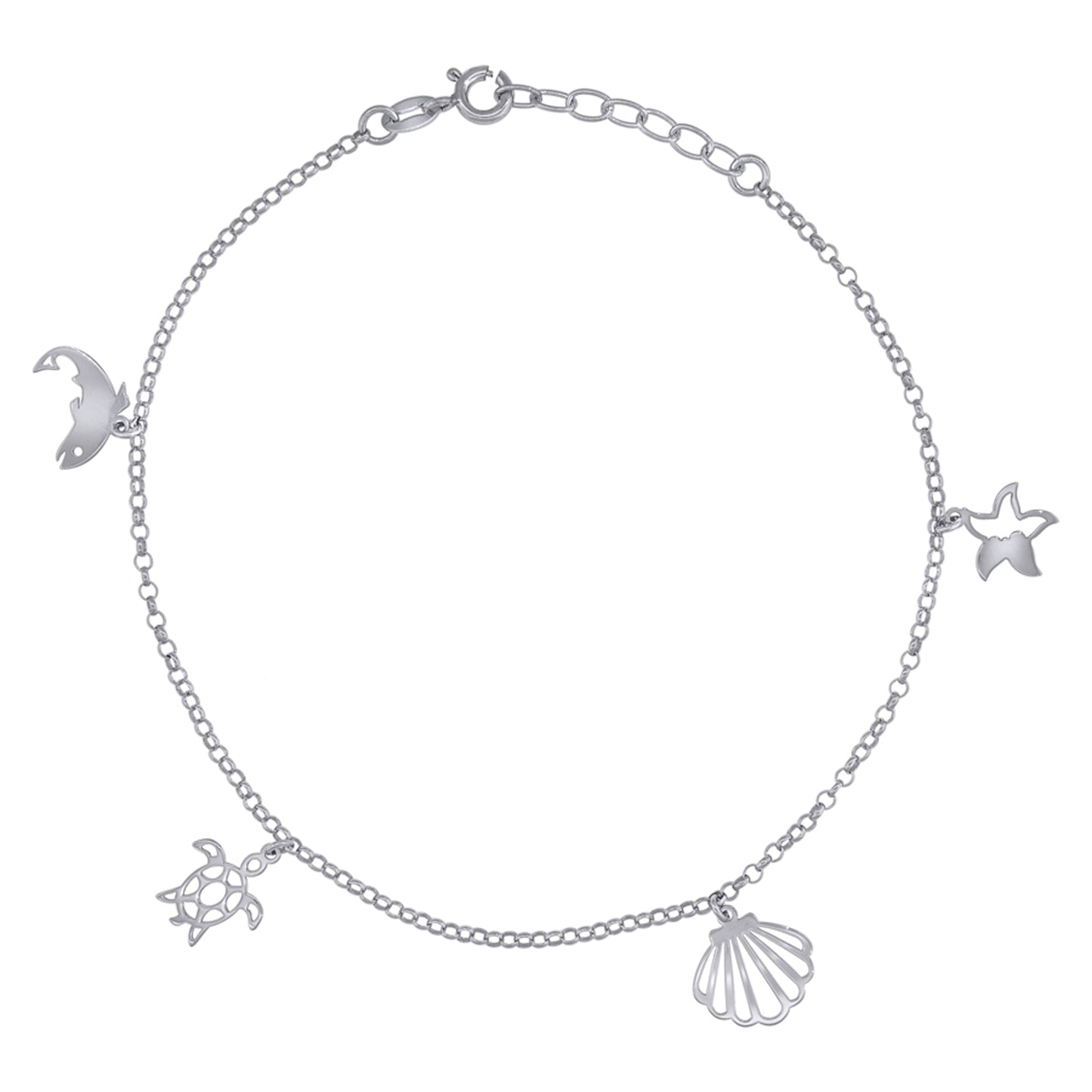 925 Sterling Silver Anklet-10"