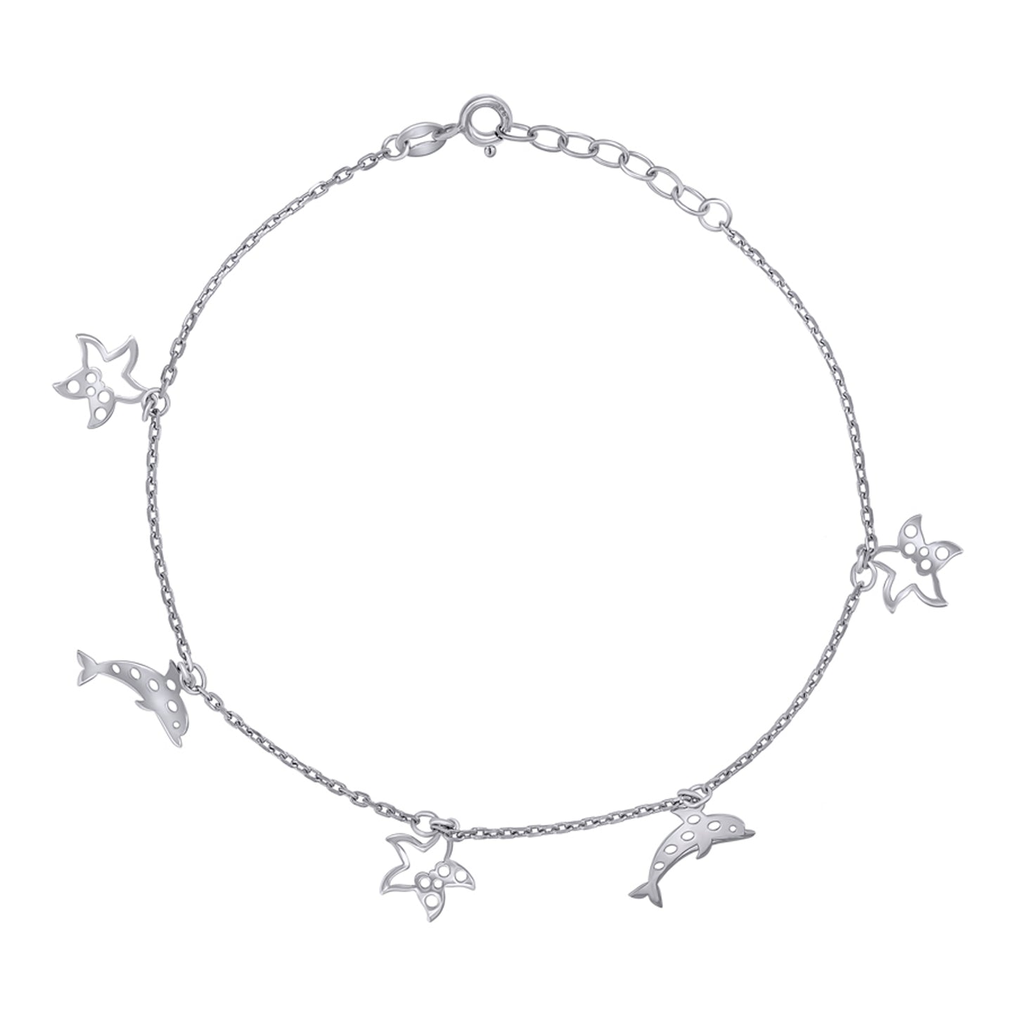 925 Sterling Silver Anklet-10"